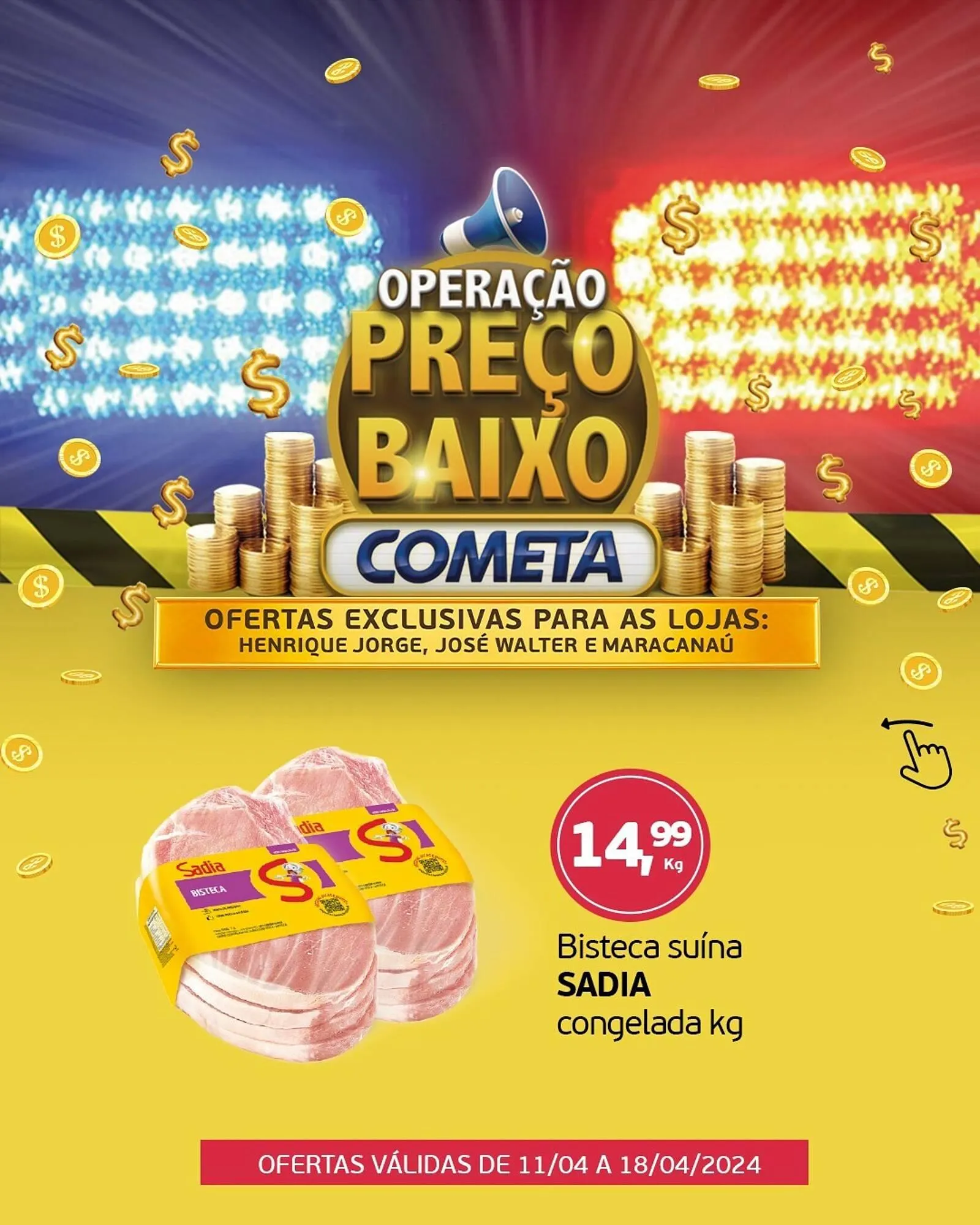 Encarte de Catálogo Cometa Supermercados 15 de abril até 18 de abril 2024 - Pagina 1