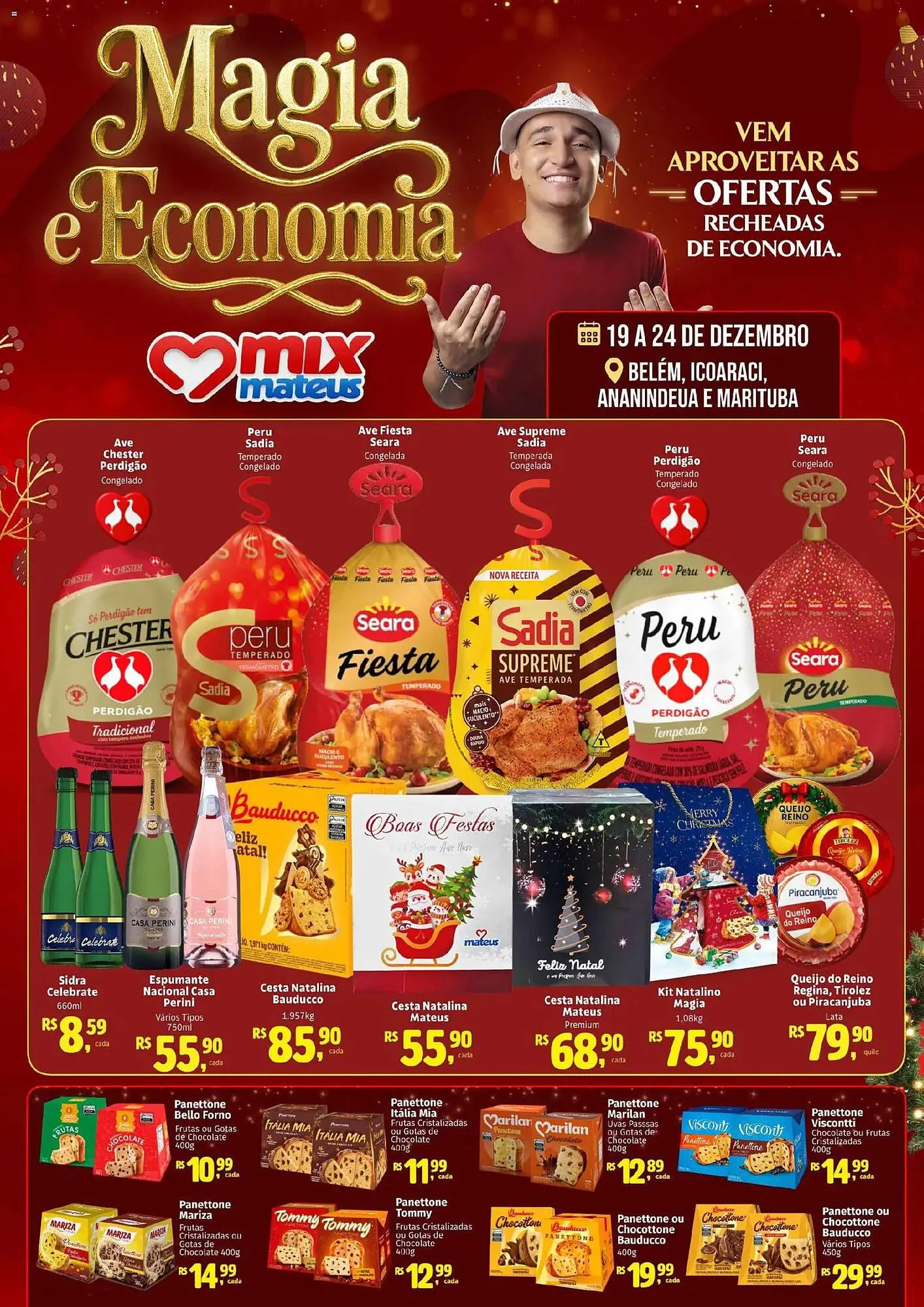 Encarte de Catálogo Supermercados Mateus 19 de dezembro até 24 de dezembro 2025 - Pagina 1