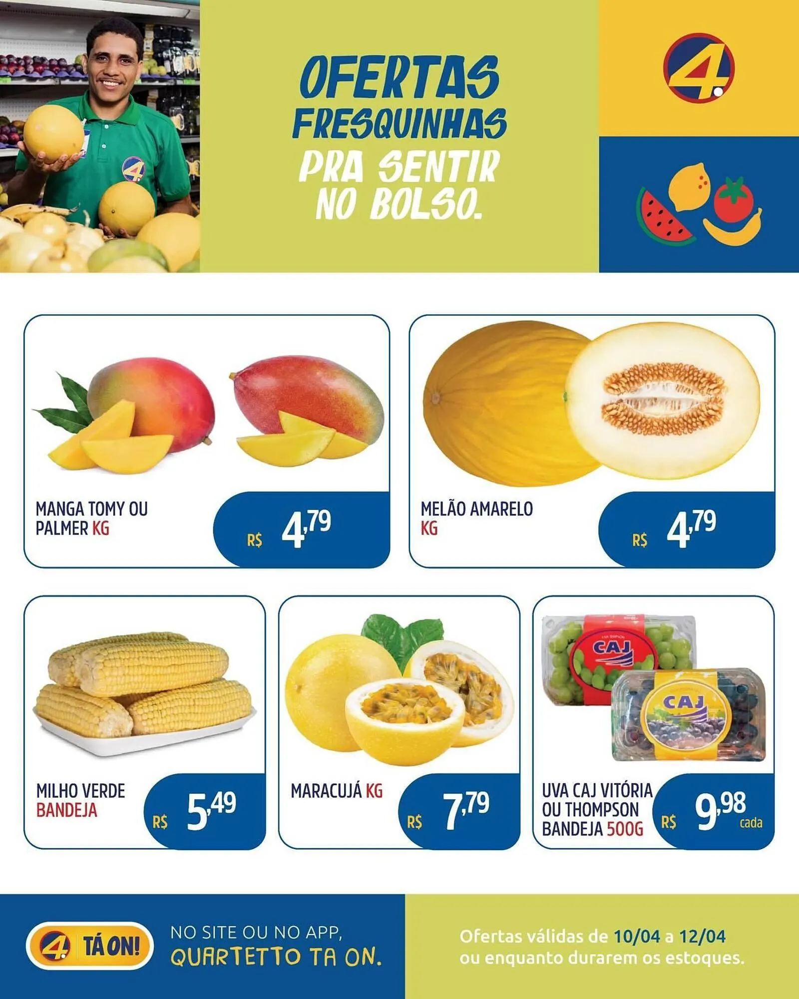 Encarte de Catálogo Quartetto Supermercados 10 de abril até 12 de abril 2026 - Pagina 4