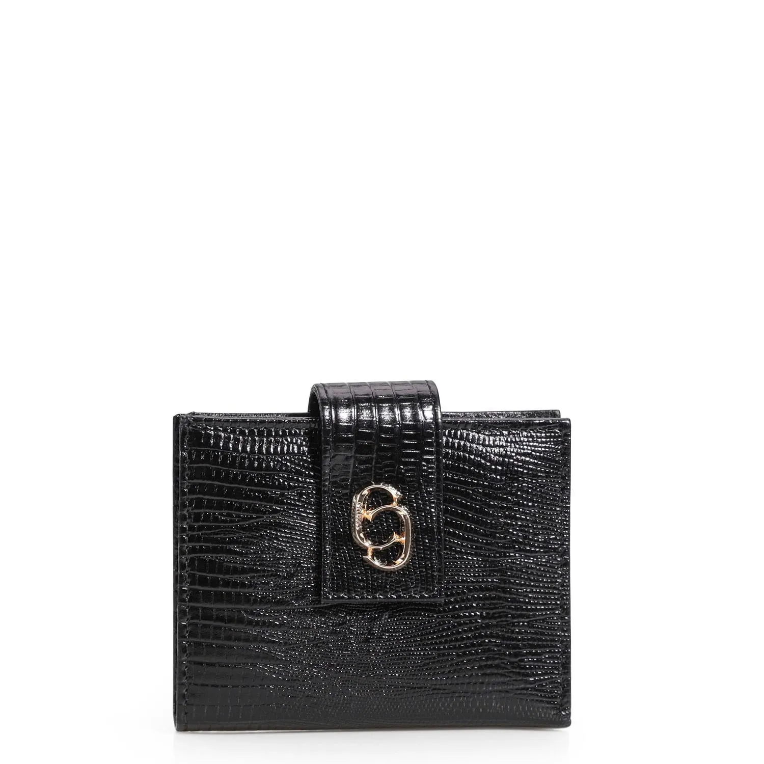 Carteira Couro Lezard Preto