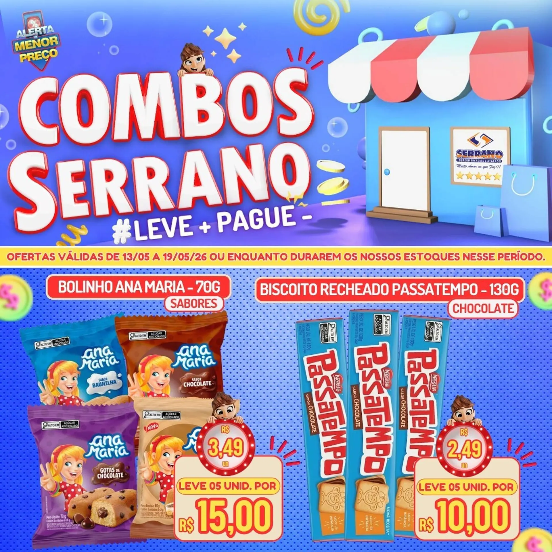 Encarte de Catálogo Serrano Supermercado 13 de maio até 19 de maio 2026 - Pagina 1