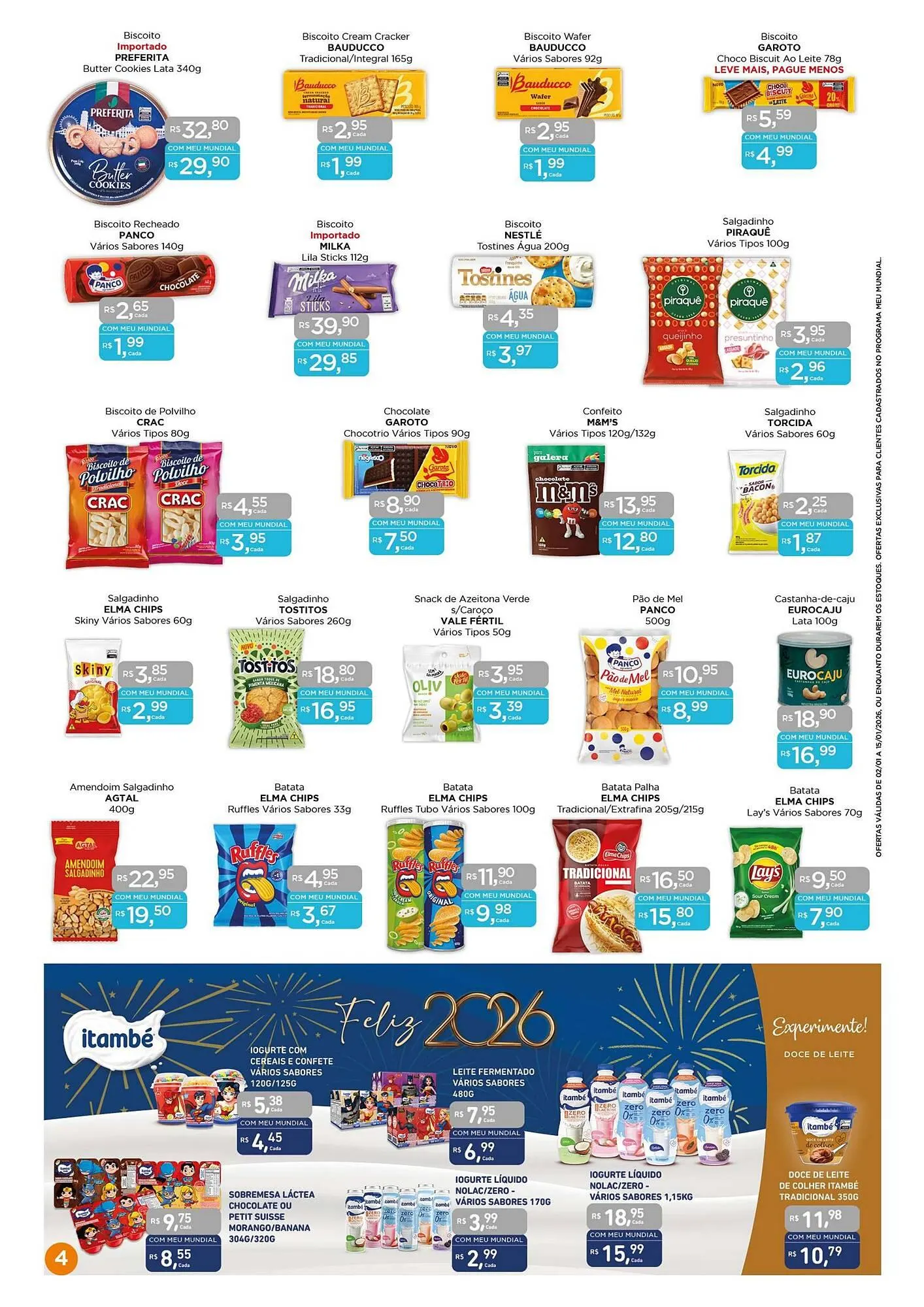 Encarte de Encarte Supermercados Mundial 2 de janeiro até 15 de janeiro 2026 - Pagina 4