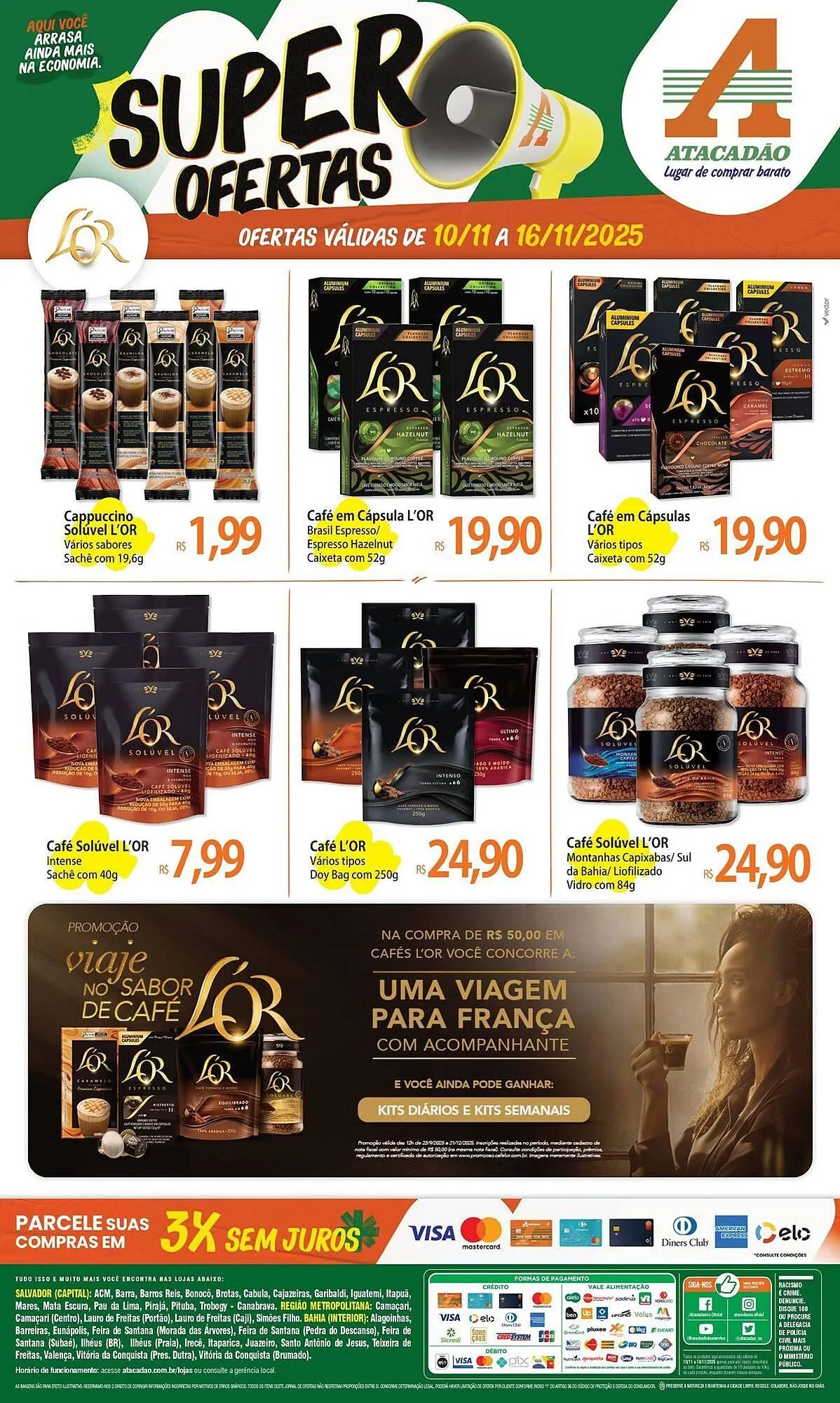 Encarte de Folheto Atacadão 10 de novembro até 16 de novembro 2025 - Pagina 1