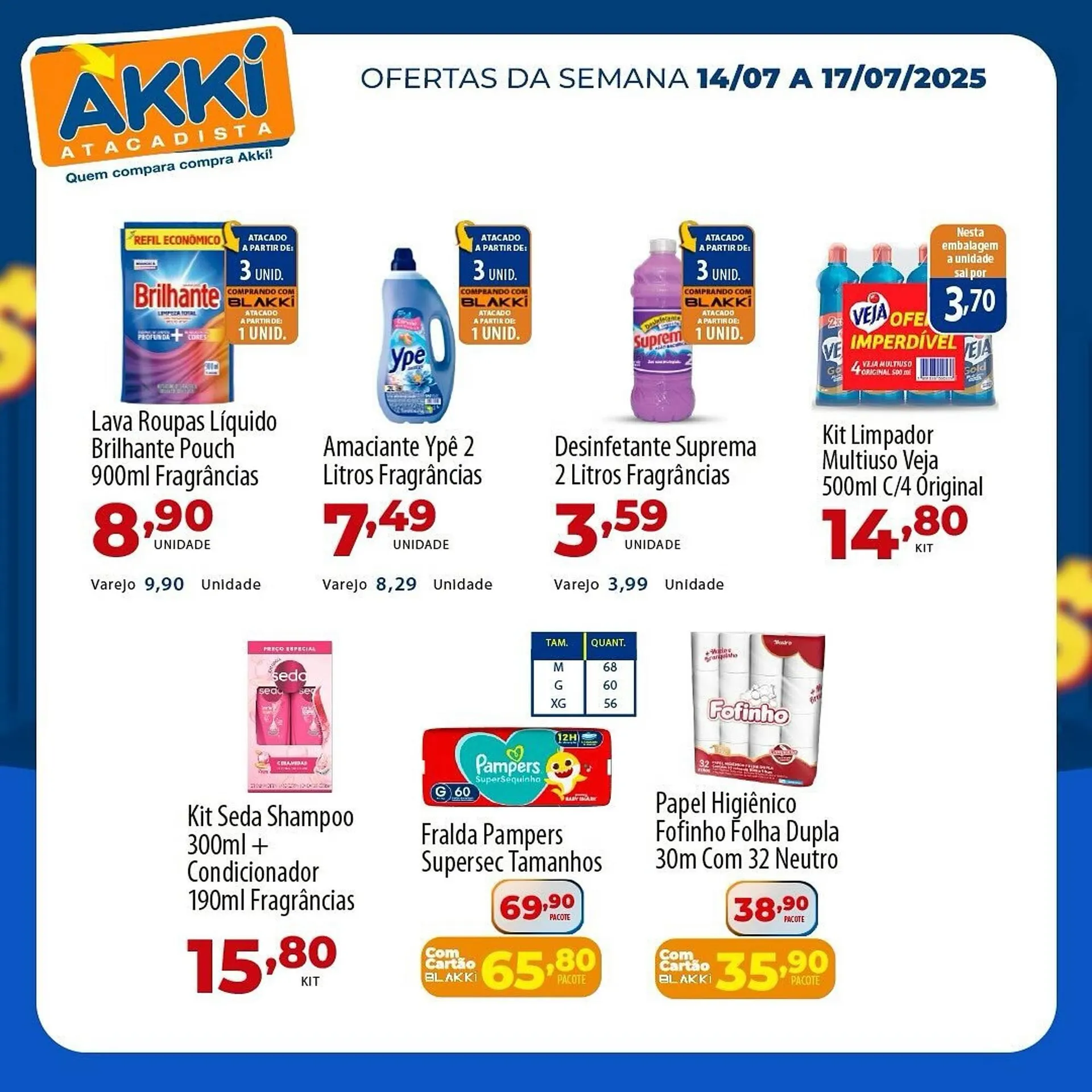 Encarte de Catálogo Akki Atacadista 14 de julho até 17 de julho 2025 - Pagina 1