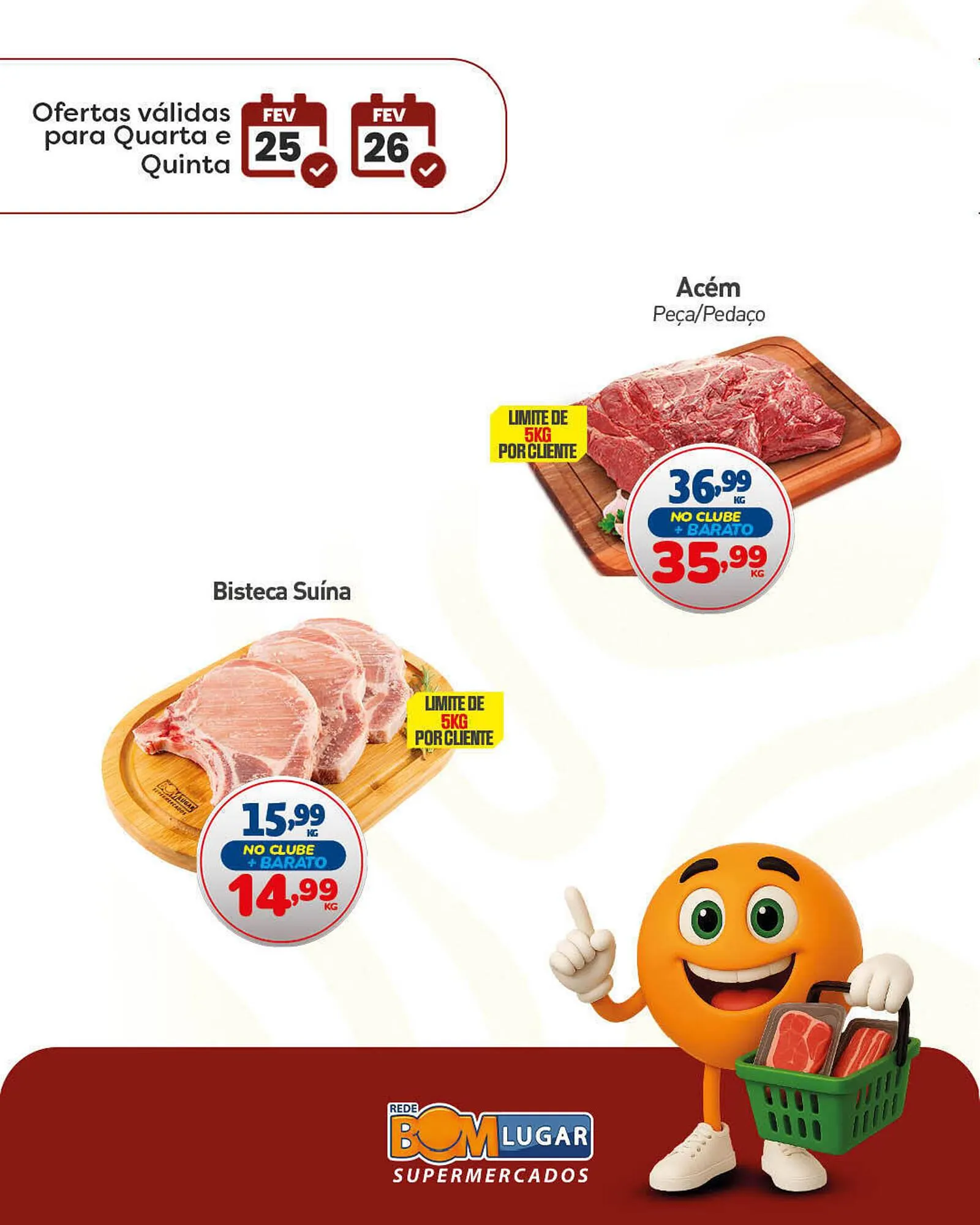 Encarte de Folheto Rede Bom Lugar 25 de fevereiro até 26 de fevereiro 2026 - Pagina 1