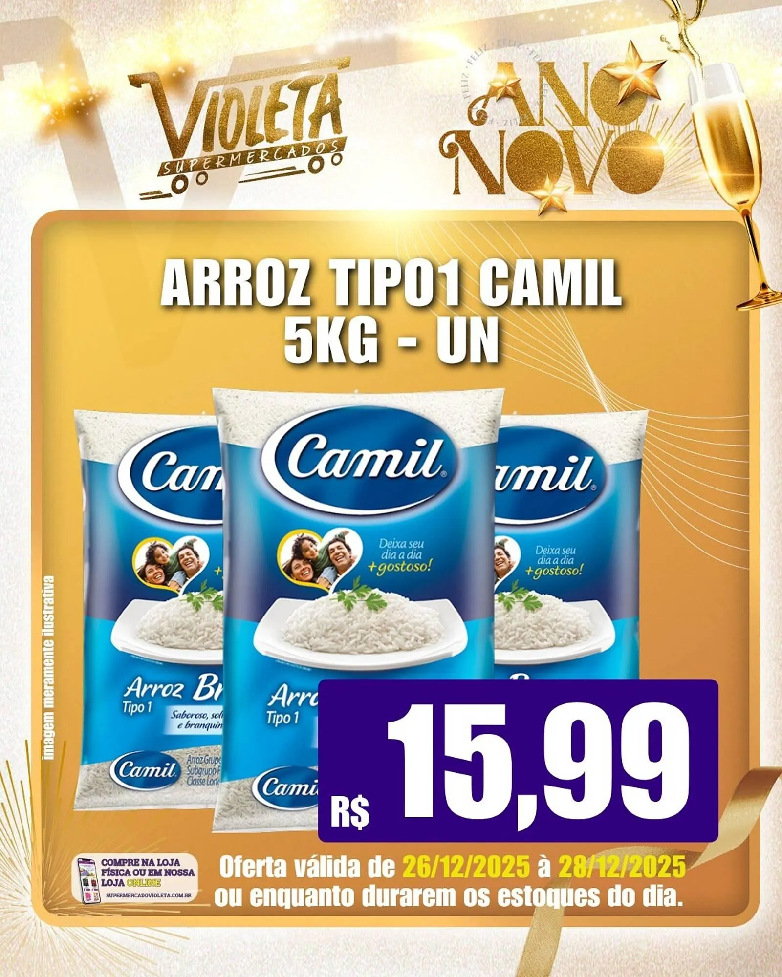 Encarte de Catálogo Violeta Supermercados 26 de dezembro até 28 de dezembro 2025 - Pagina 1
