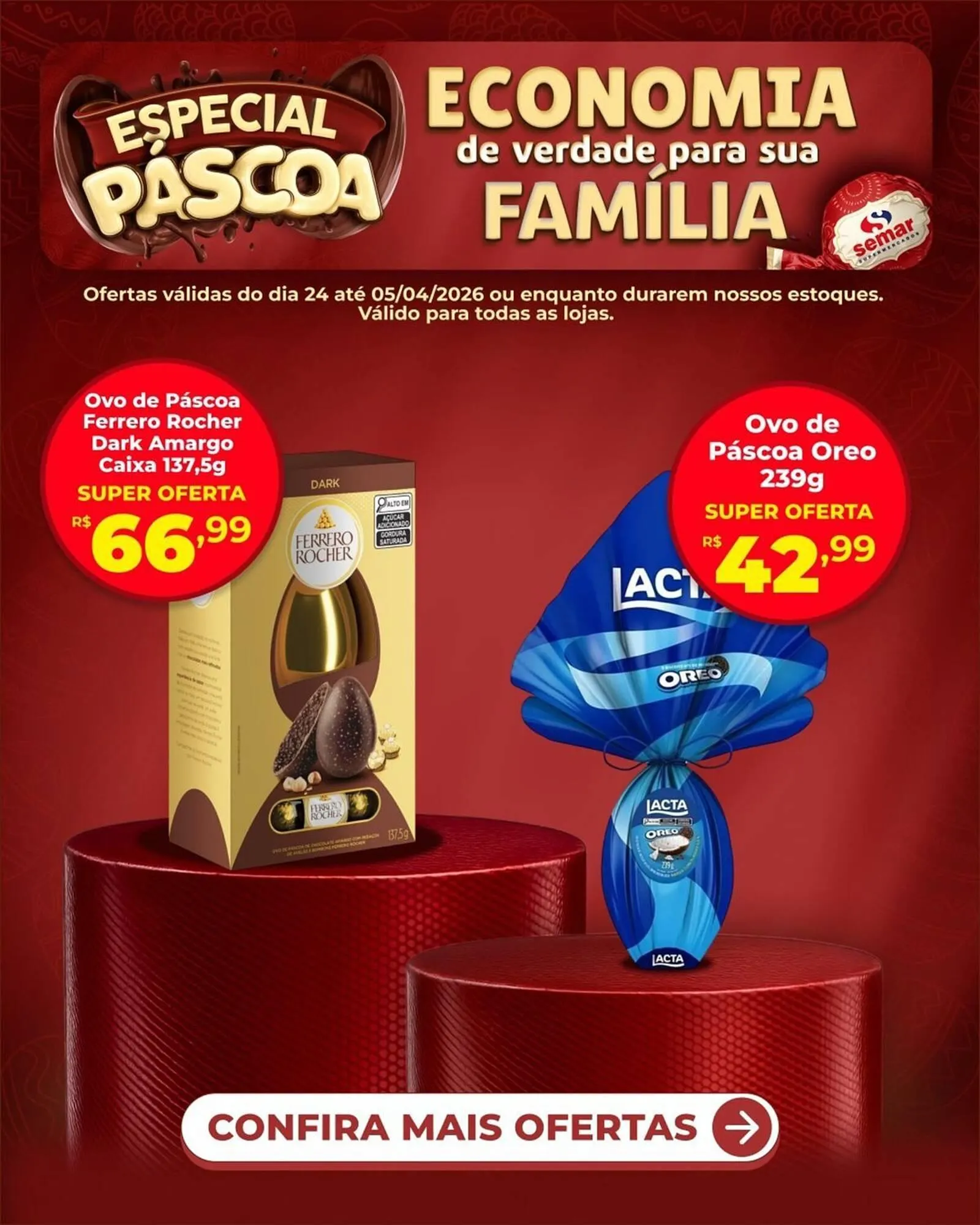 Encarte de Folheto Semar Supermercado 3 de abril até 5 de abril 2026 - Pagina 1