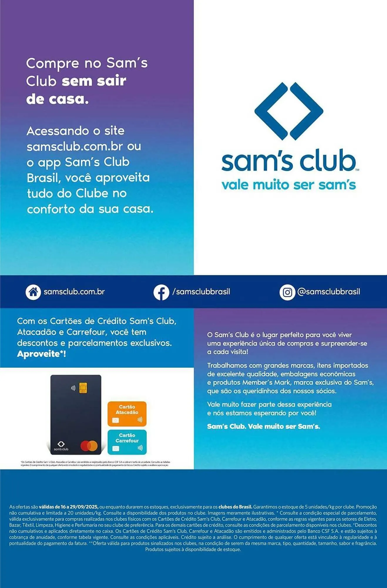 Encarte de Folheto Sam's Club 16 de setembro até 29 de setembro 2025 - Pagina 7