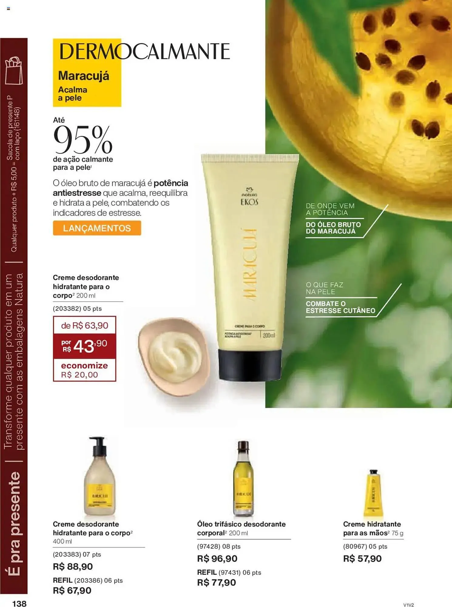 Encarte de Catálogo Natura 14 de outubro até 4 de novembro 2025 - Pagina 138