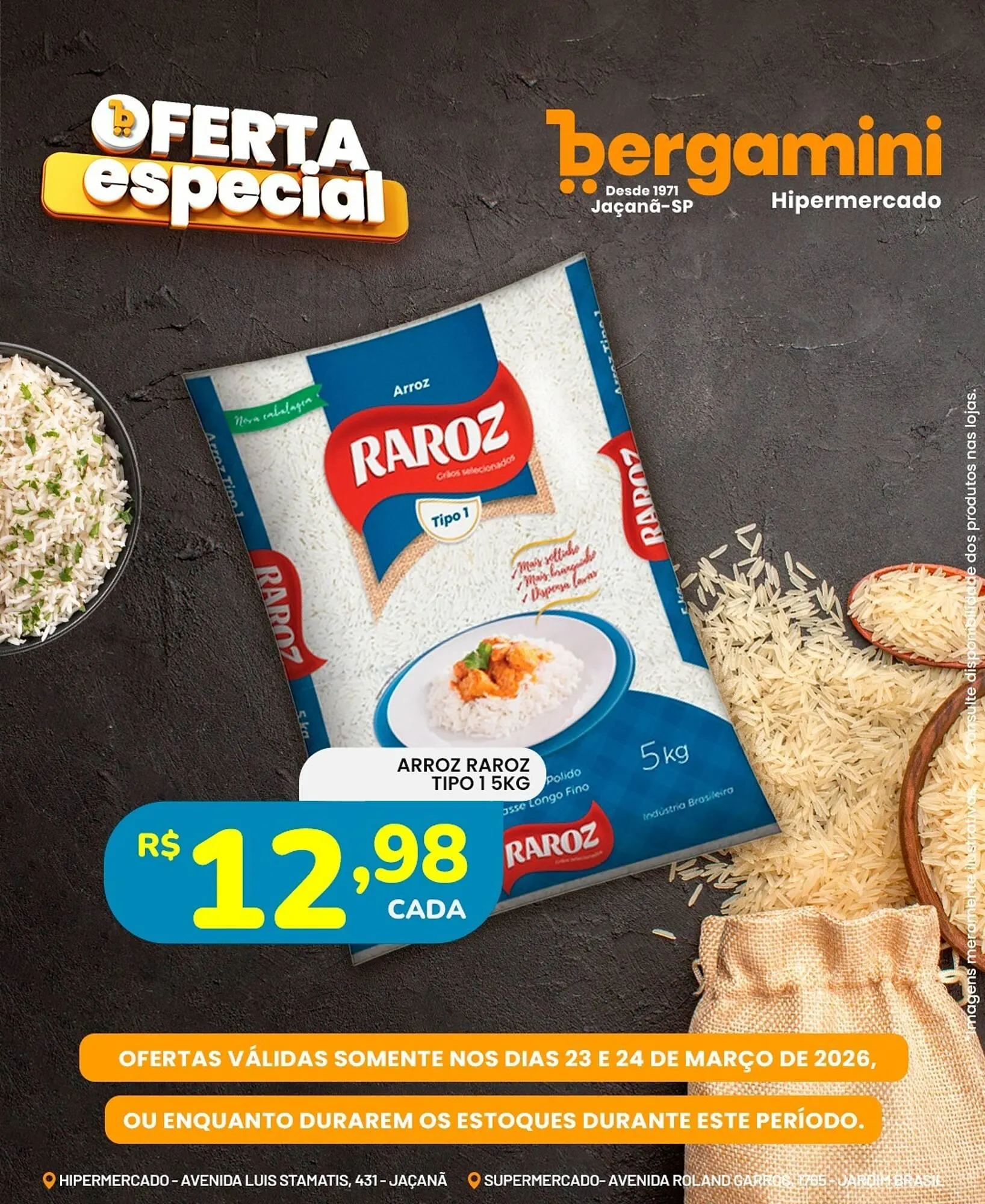 Encarte de Catálogo Supermercado Bergamini 23 de março até 24 de março 2026 - Pagina 1