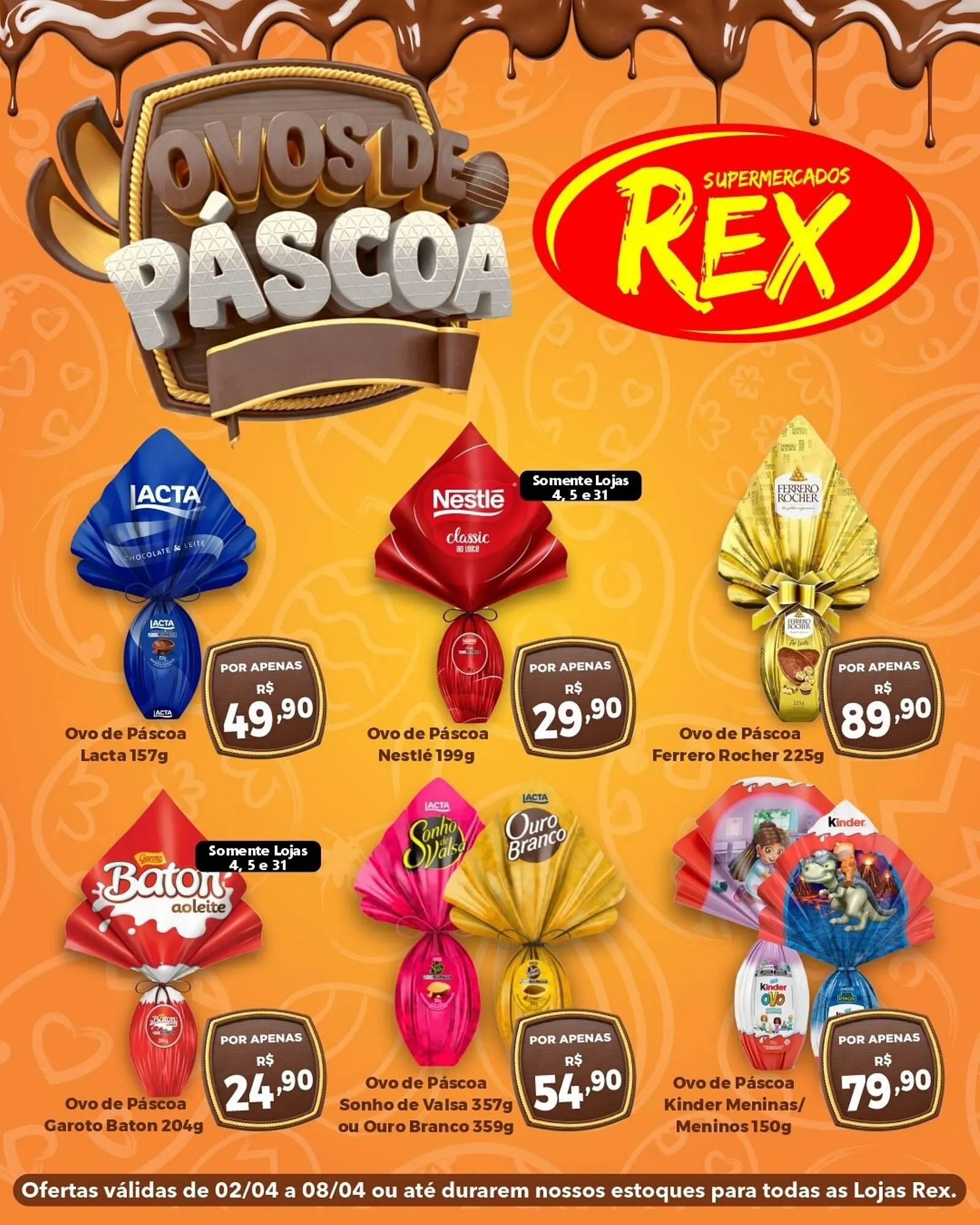 Encarte de Catálogo Supermercados Rex 3 de abril até 8 de abril 2026 - Pagina 1