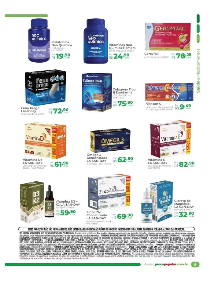 Encarte de Encarte abril PP - SP 16 de abril até 1 de maio 2025 - Pagina 9