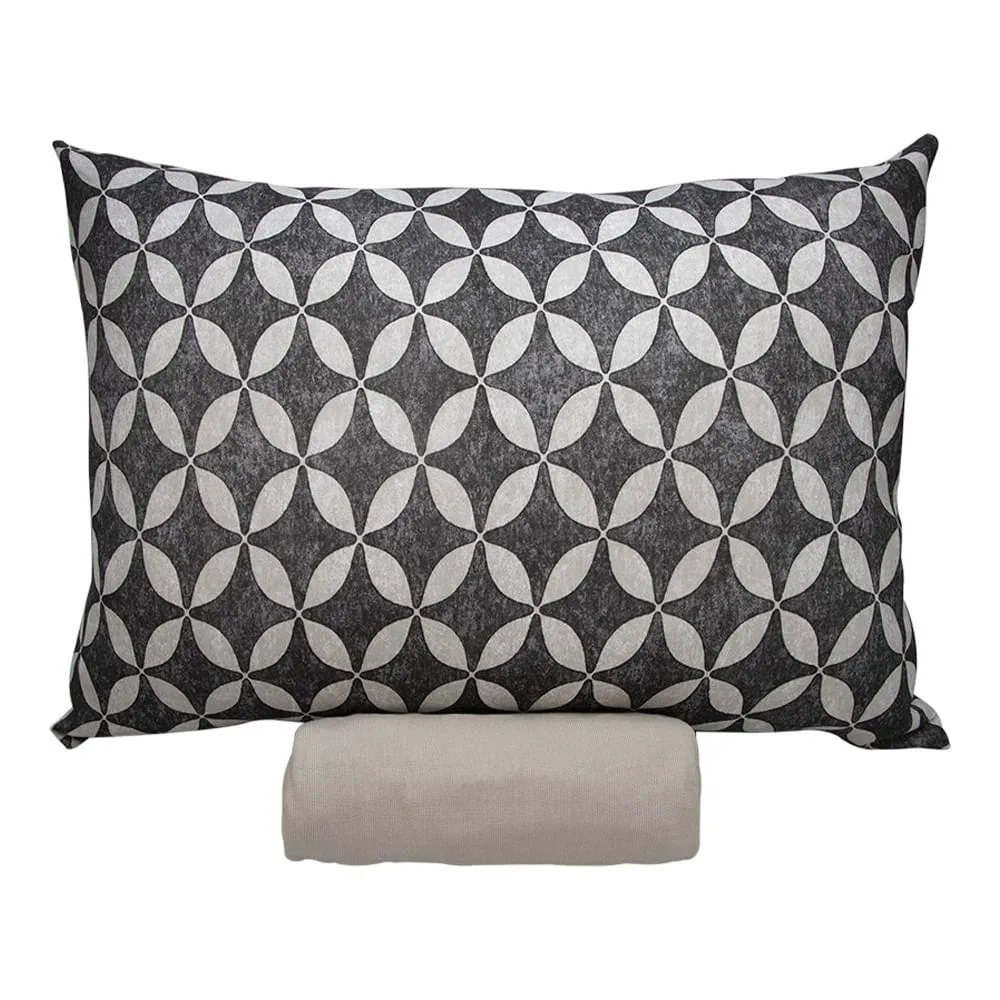 Jogo Cama Solteiro Doce Vida Salvador Bege Caqui 30cm 2 Peças 0310308BGC - Portallar