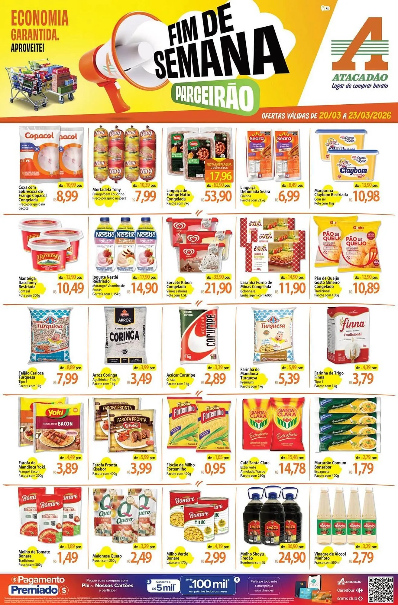 Encarte de Folheto Atacadão 20 de março até 23 de março 2026 - Pagina 1