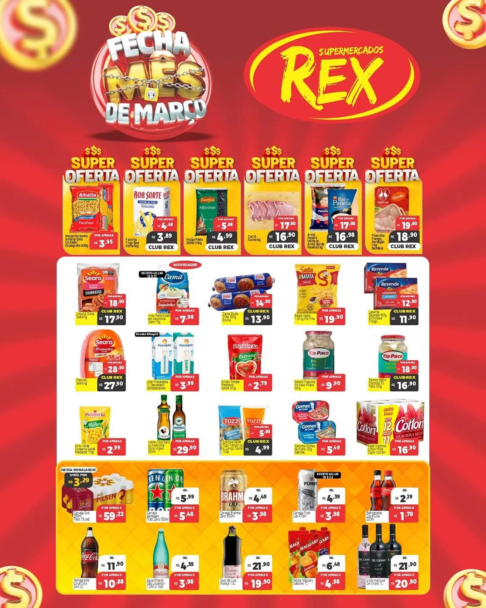 Encarte de Catálogo Supermercados Rex 26 de março até 1 de abril 2026 - Pagina 1