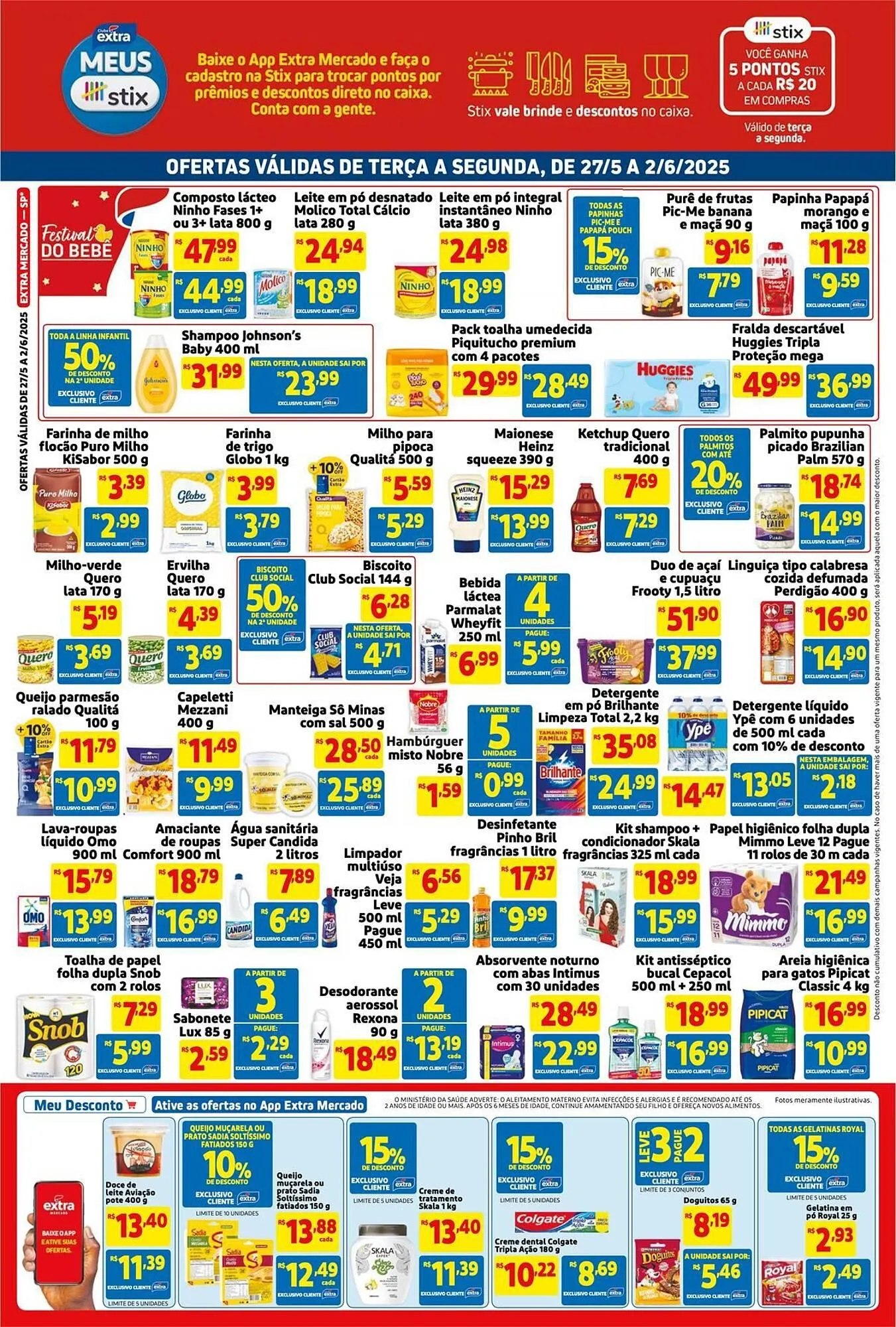 Encarte de Catálogo Mercado Extra 27 de maio até 2 de junho 2025 - Pagina 2