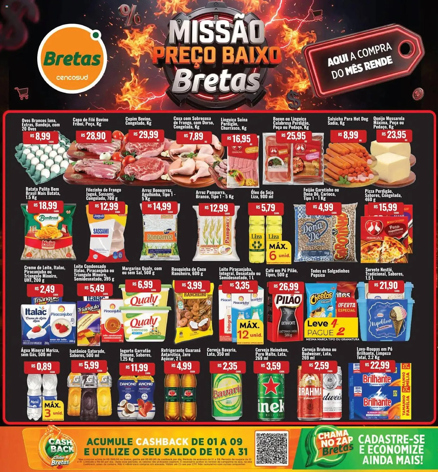 Encarte de Catálogo Supermercados Bretas 9 de janeiro até 11 de janeiro 2026 - Pagina 1