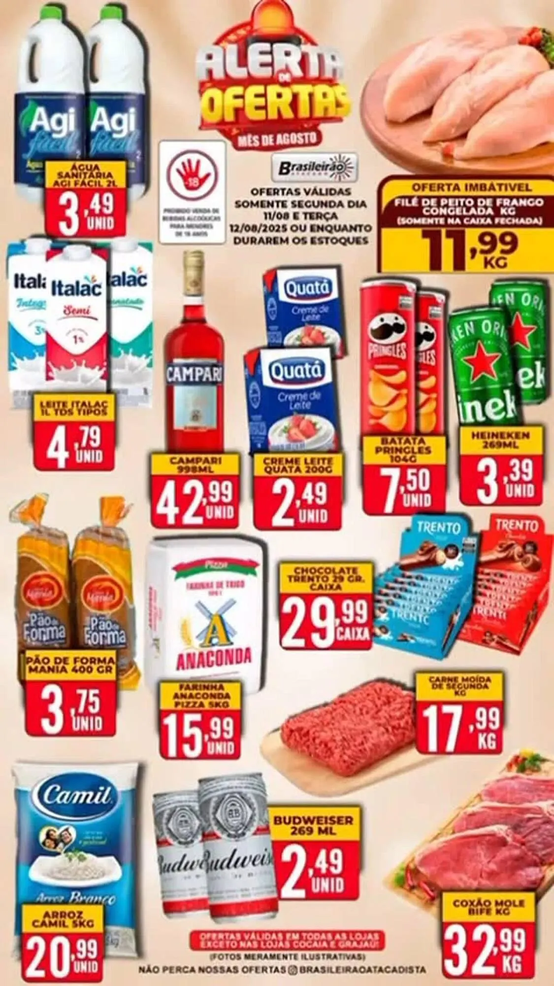 Encarte de Catálogo Brasileirão Atacado 11 de agosto até 18 de agosto 2025 - Pagina 1