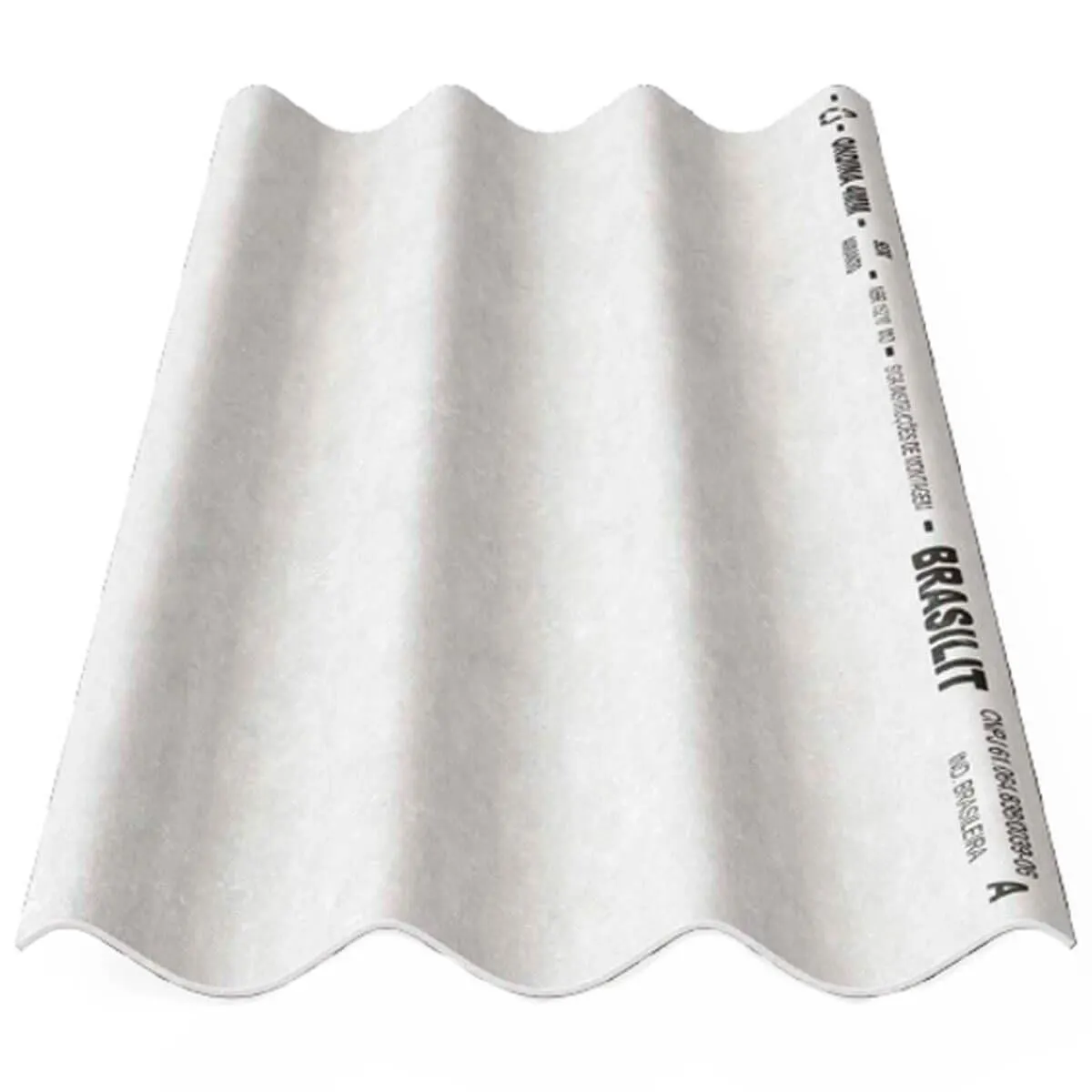 Telha De Fibrocimento Ondina Brasilit Cinza 2,44mx0,5mx4mm (MP)