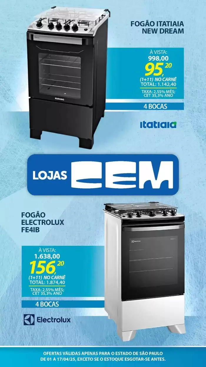 Encarte de Encarte Lojas Cem 3 de abril até 17 de abril 2025 - Pagina 40