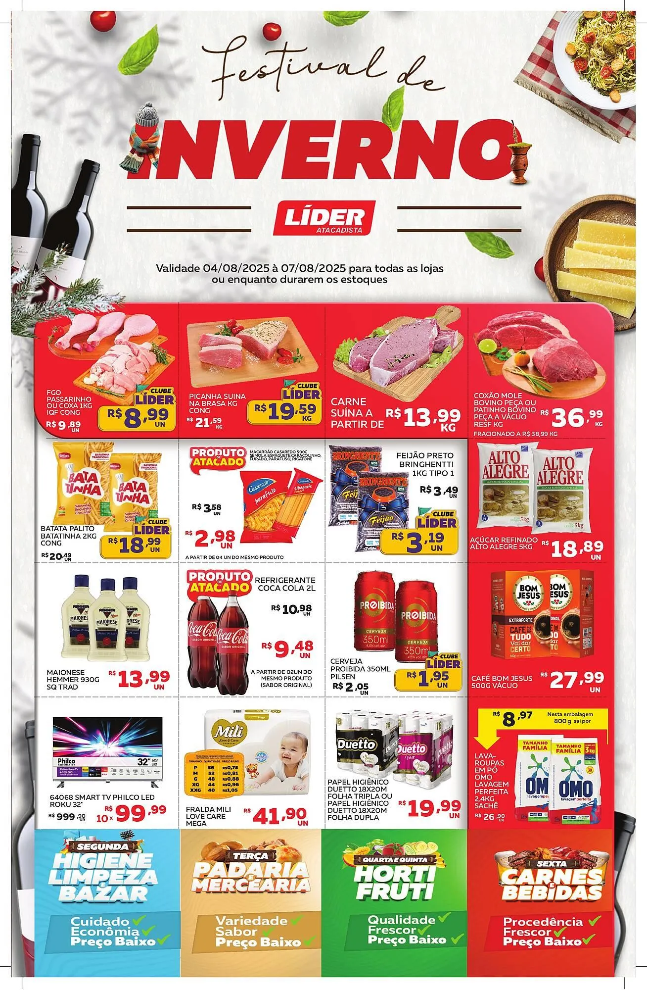 Encarte de Catálogo Lider Atacadista 4 de agosto até 7 de agosto 2025 - Pagina 1