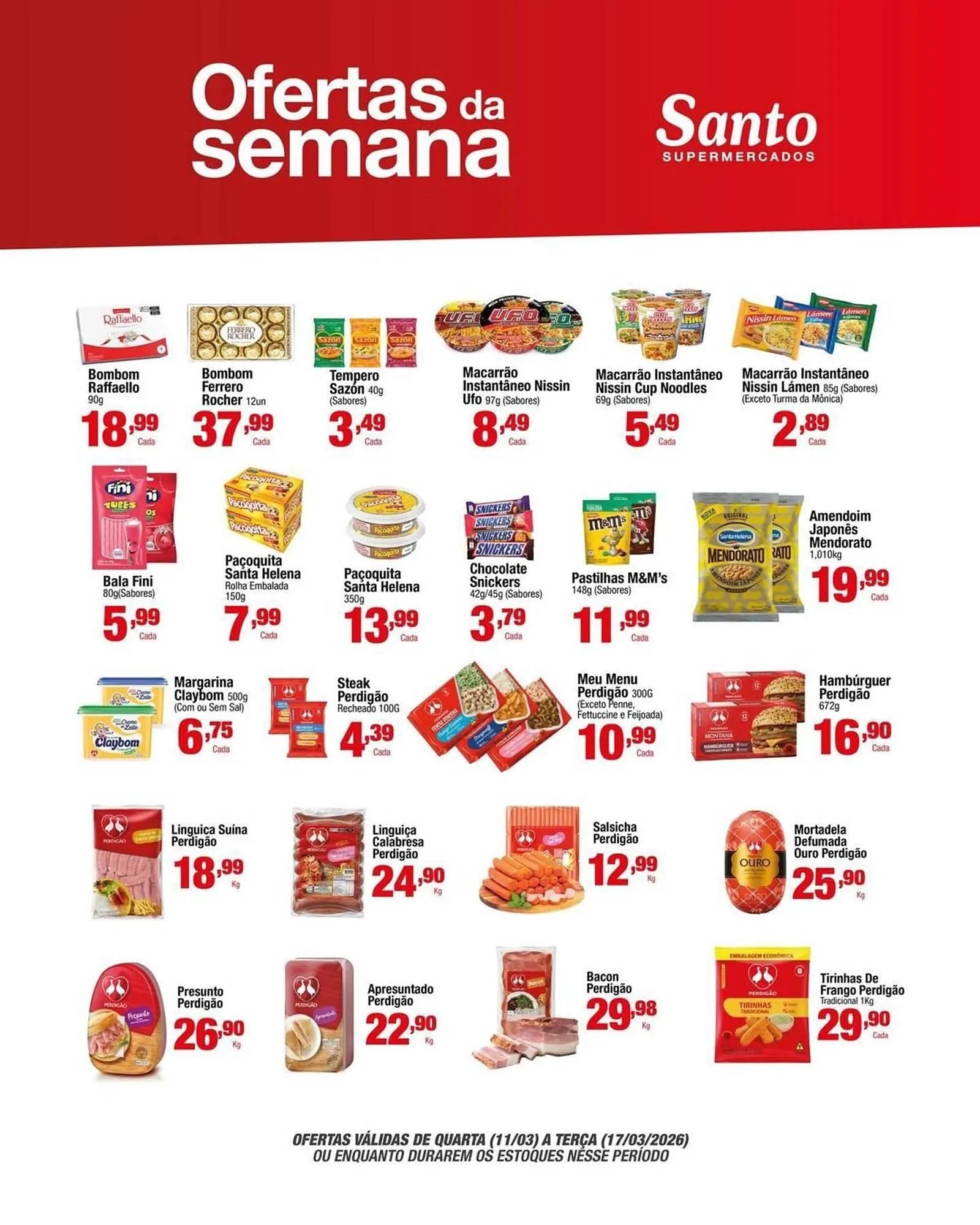 Encarte de Catálogo Santo Supermercados 13 de março até 15 de março 2026 - Pagina 10