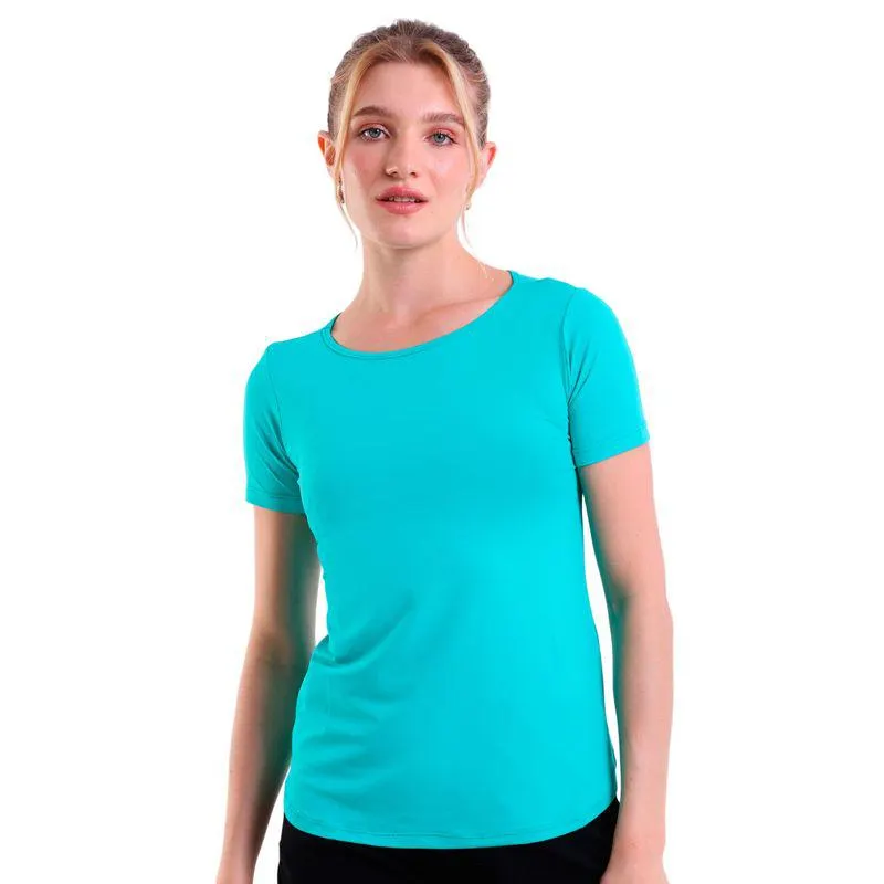 Blusa Feminina Manga Curta Mullet Trendz Verde
