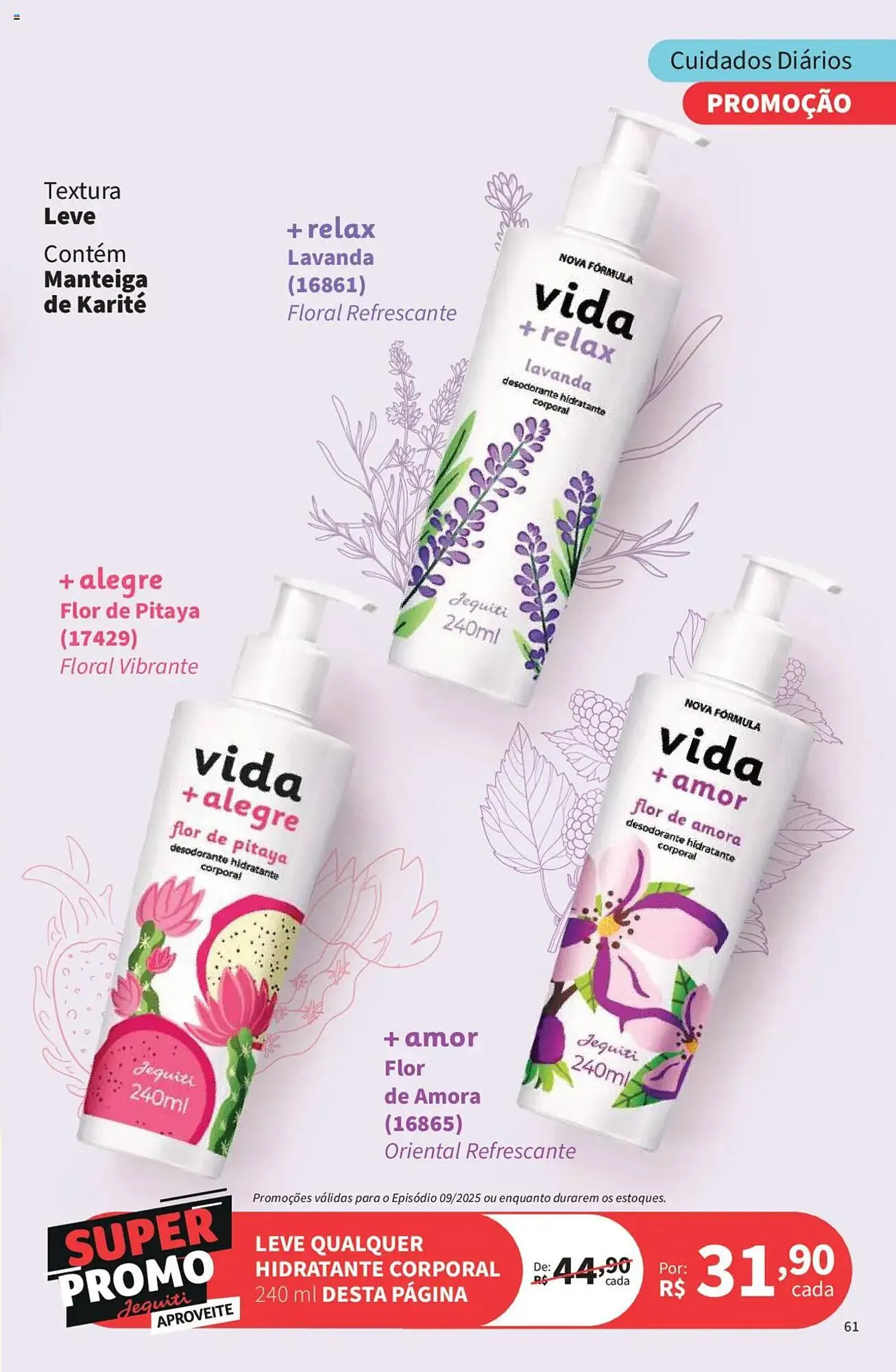 Encarte de Catálogo Jequiti 19 de junho até 17 de julho 2025 - Pagina 61