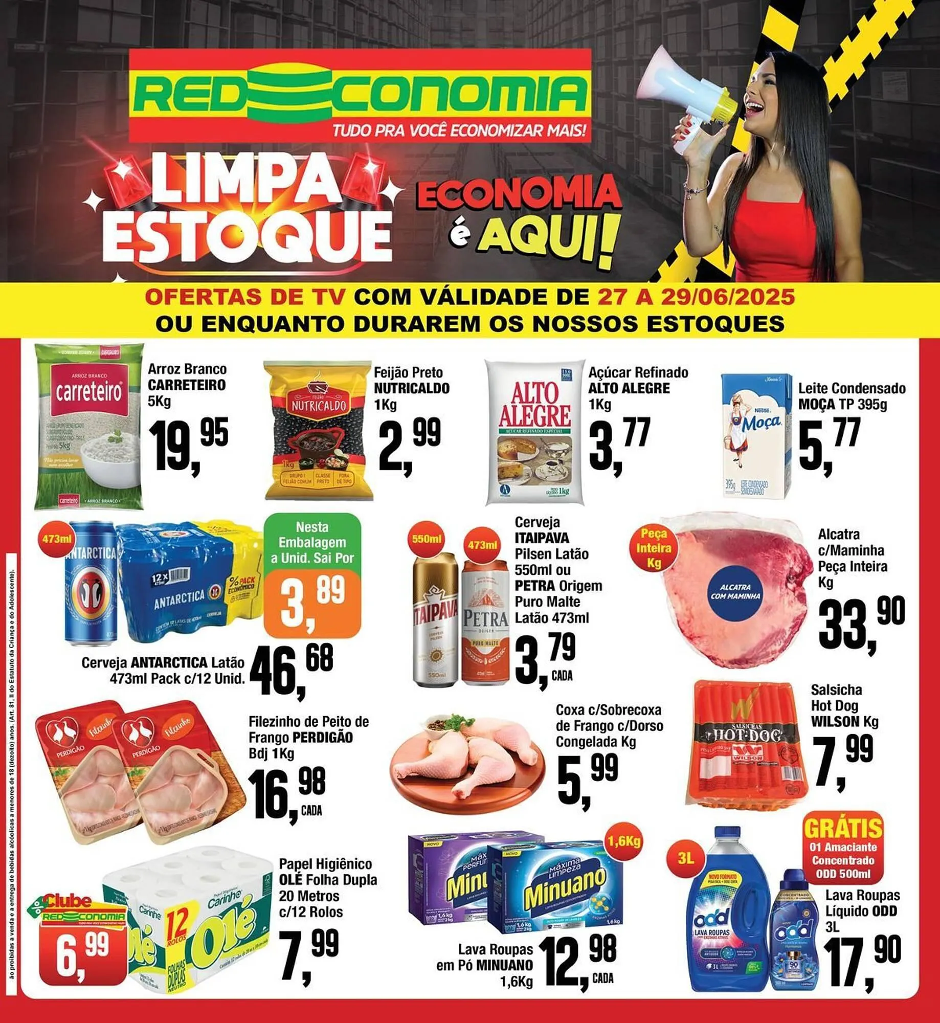 Encarte de Catálogo Rede Economia 27 de junho até 29 de junho 2025 - Pagina 1