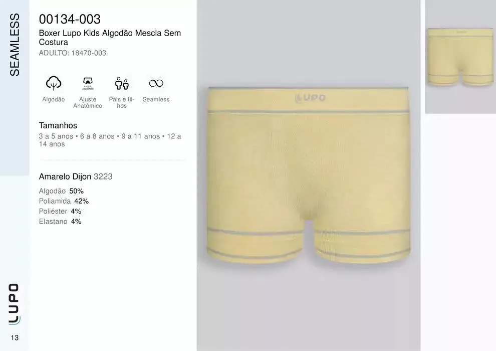 Encarte de Catálogo Underwear Kids 27 de fevereiro até 30 de junho 2025 - Pagina 14