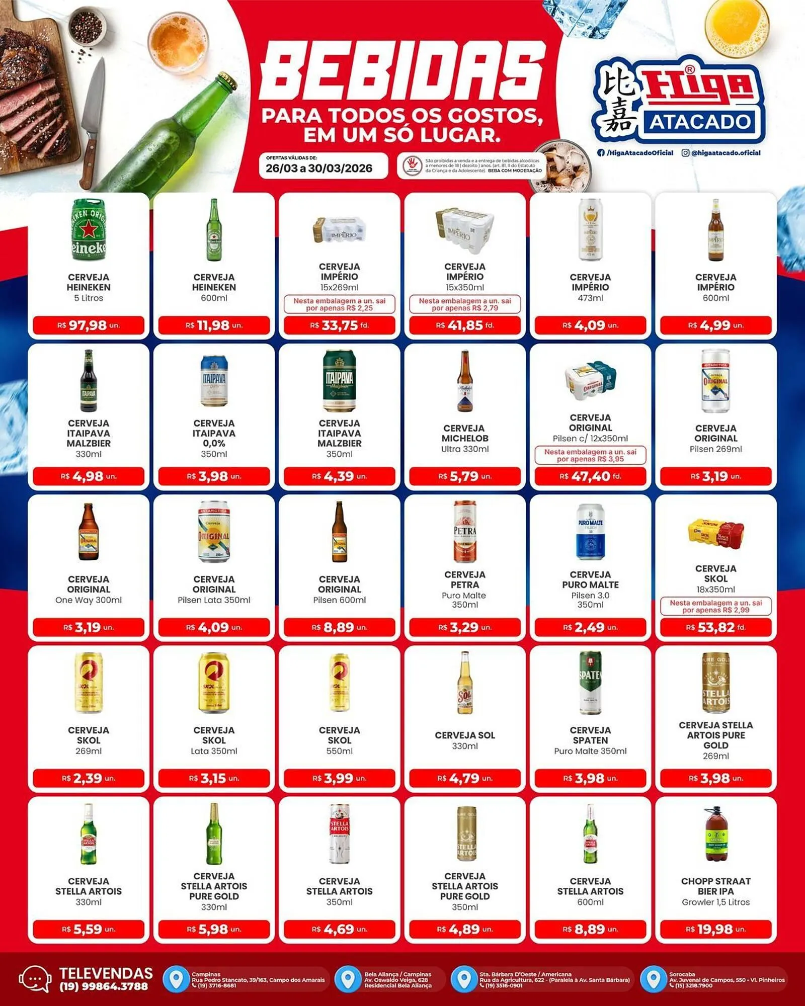 Encarte de Folheto Higa Atacado 26 de março até 30 de março 2026 - Pagina 2