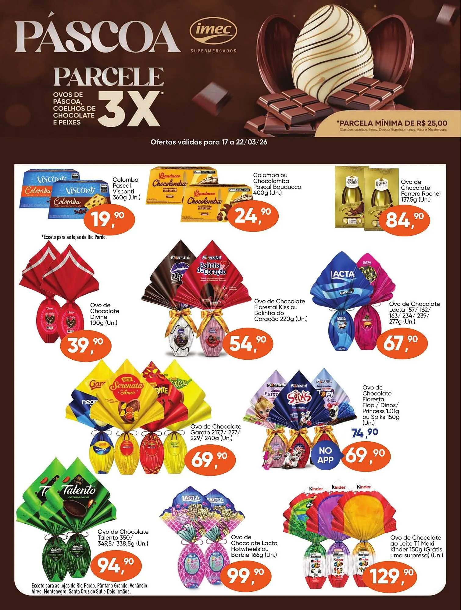 Encarte de Catálogo Imec Supermercados 18 de março até 22 de março 2026 - Pagina 1