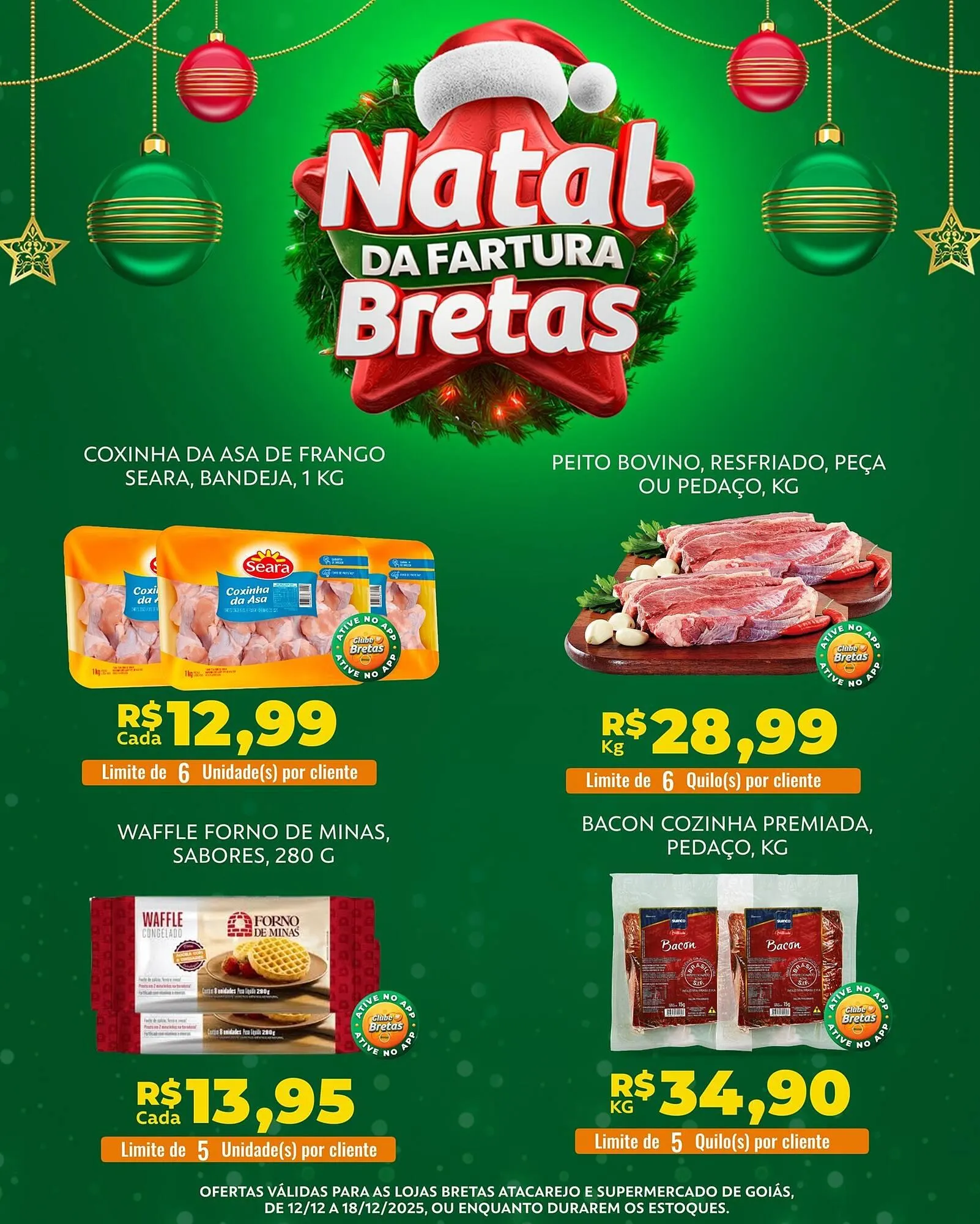 Encarte de Catálogo Supermercados Bretas 13 de dezembro até 18 de dezembro 2025 - Pagina 1
