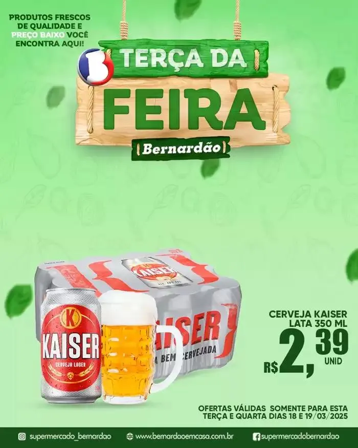 Encarte de Encarte Supermercado Bernardão 18 de março até 19 de março 2025 - Pagina 6