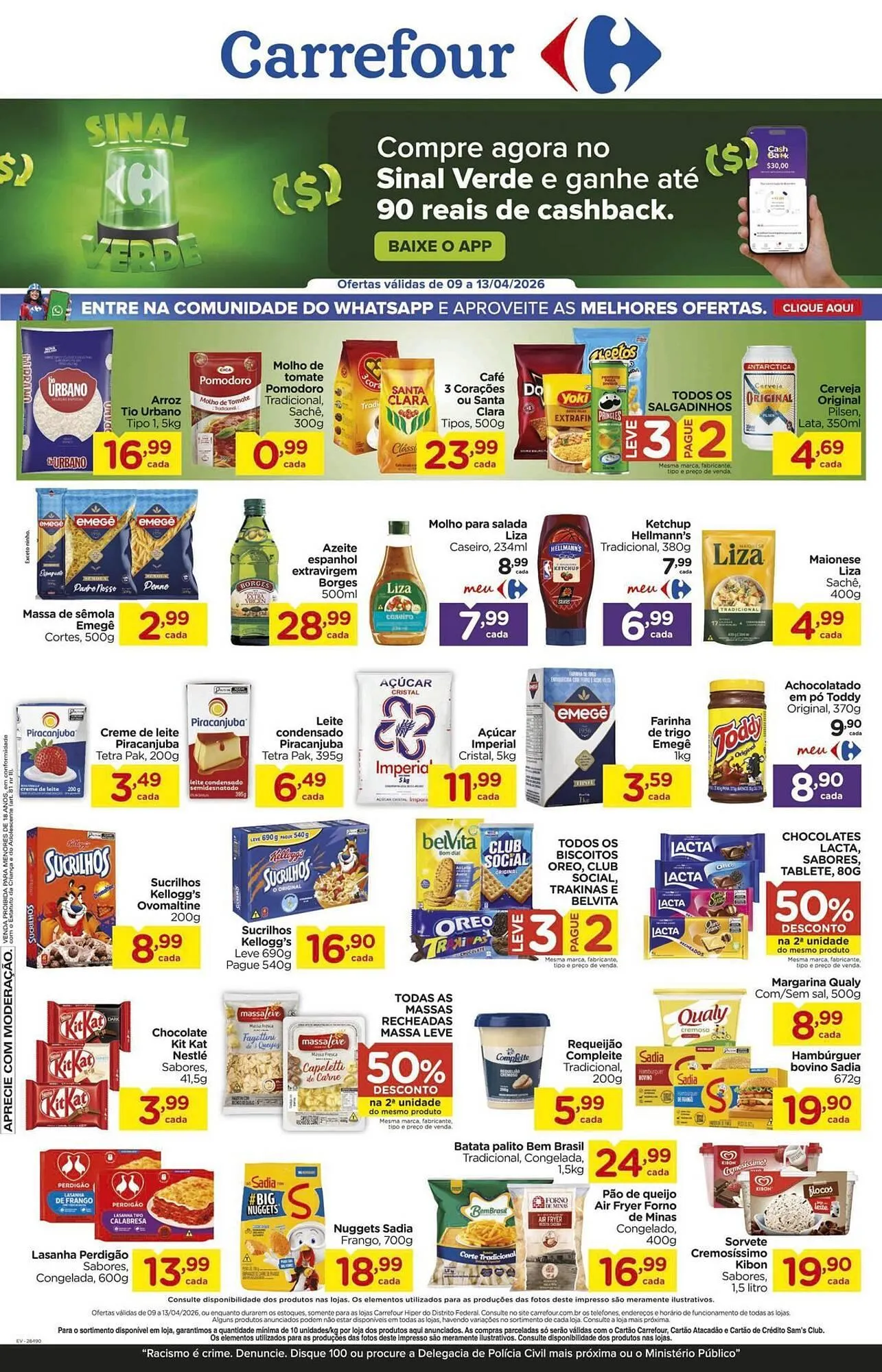 Encarte de Folheto Carrefour 9 de abril até 13 de abril 2026 - Pagina 1