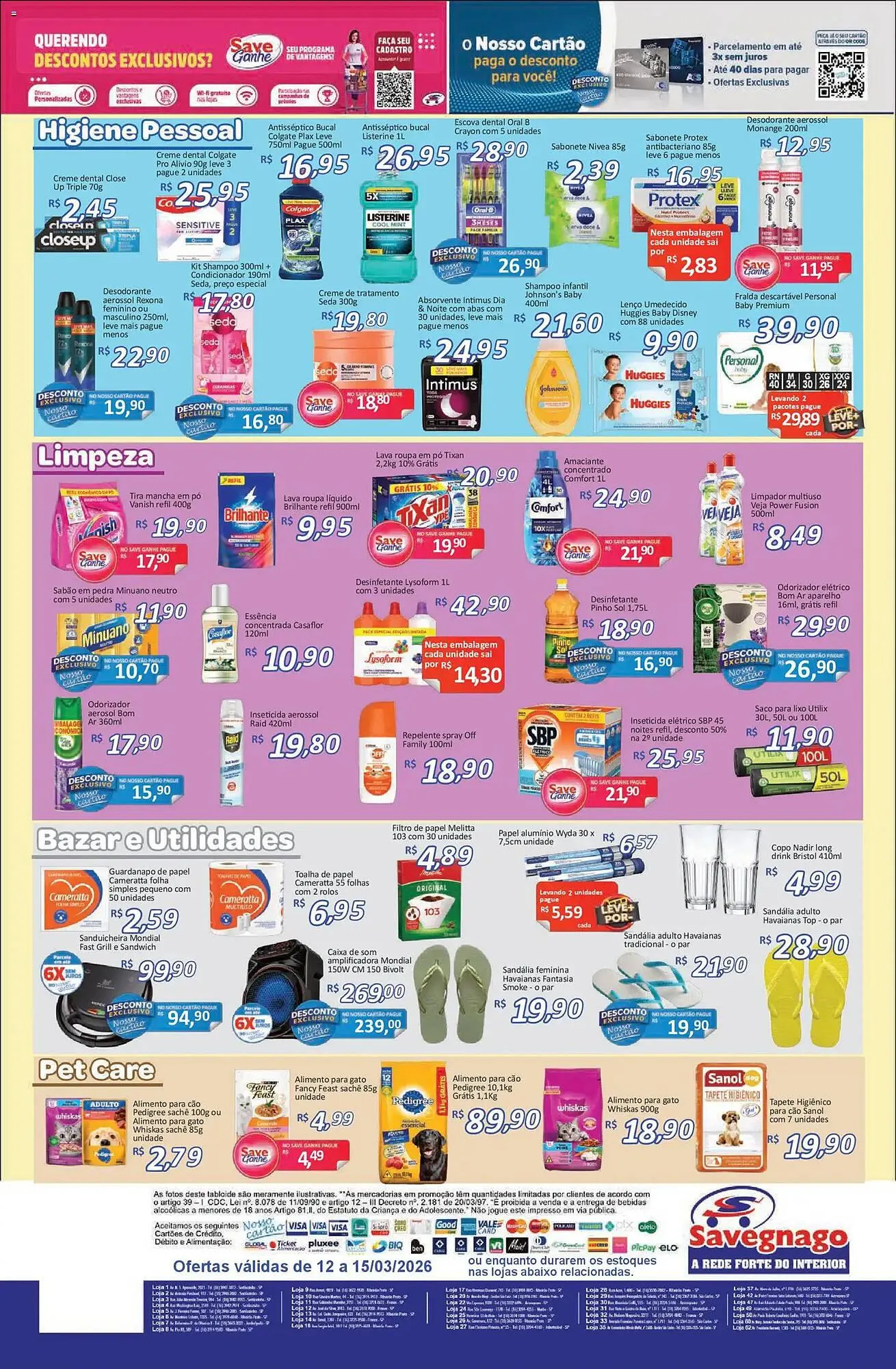 Encarte de Catálogo Supermercados Savegnago 12 de março até 16 de março 2026 - Pagina 4