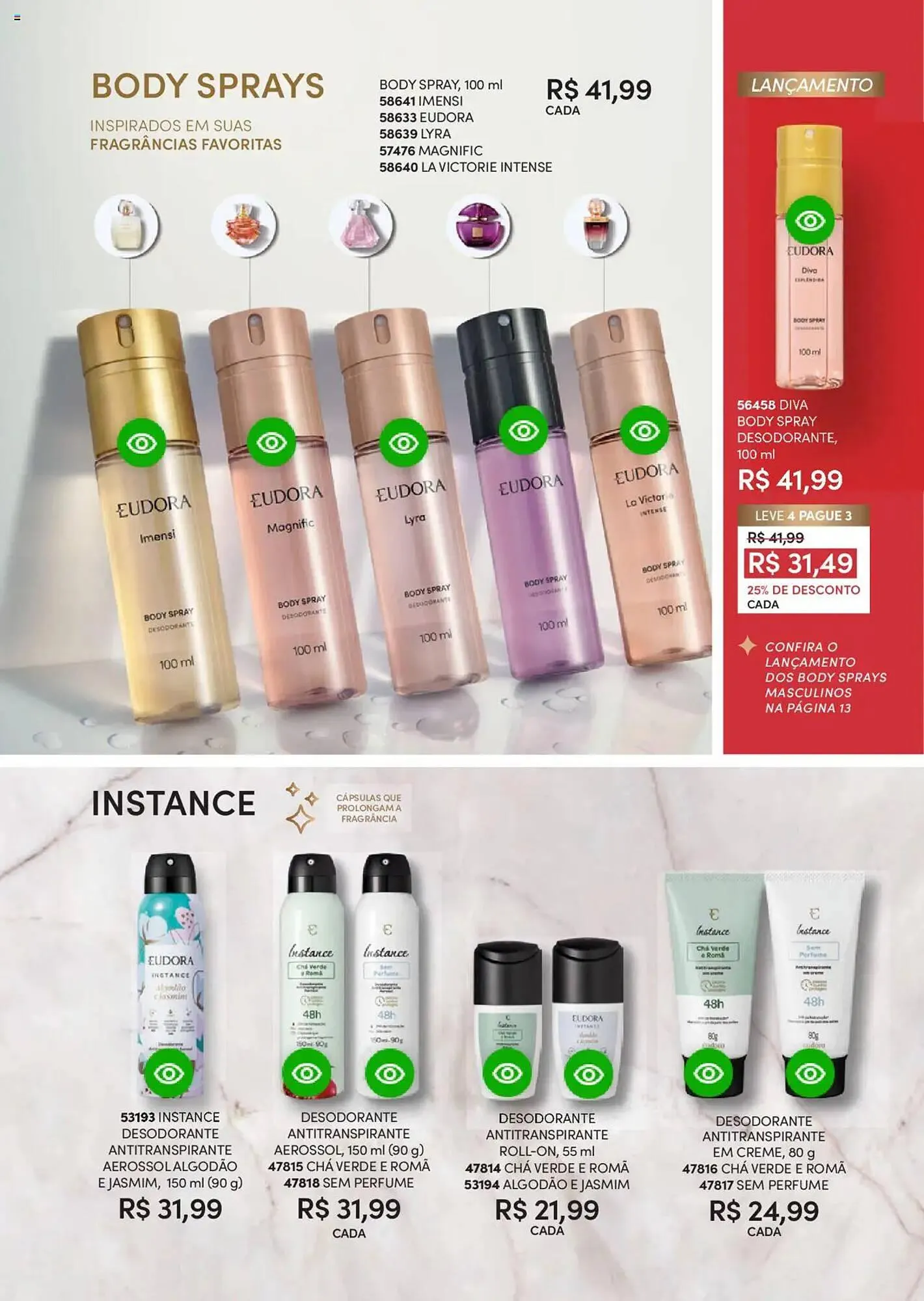 Encarte de Catálogo Eudora 25 de junho até 17 de julho 2025 - Pagina 28