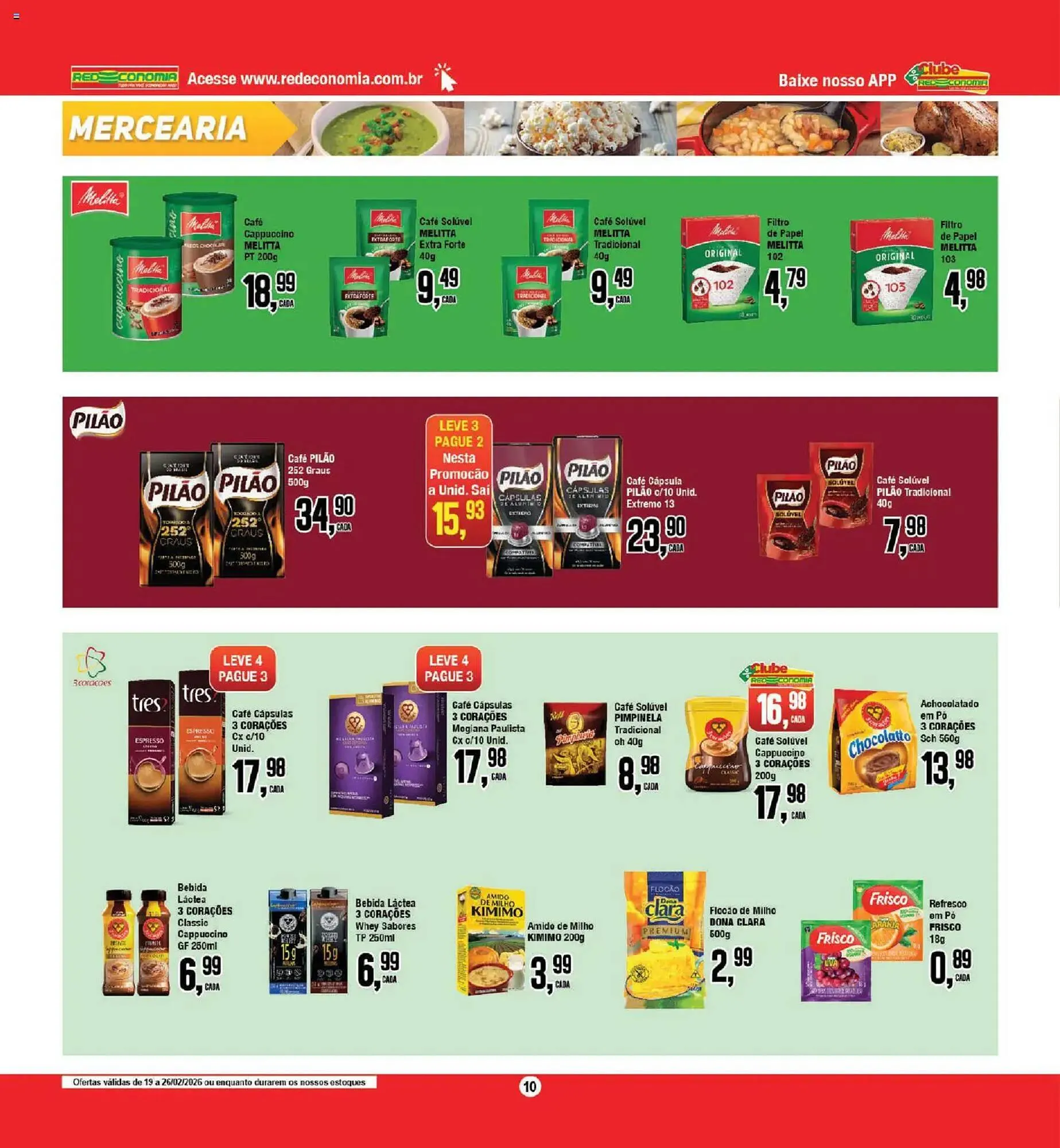 Encarte de Encarte Redeconomia 19 de fevereiro até 26 de fevereiro 2026 - Pagina 10