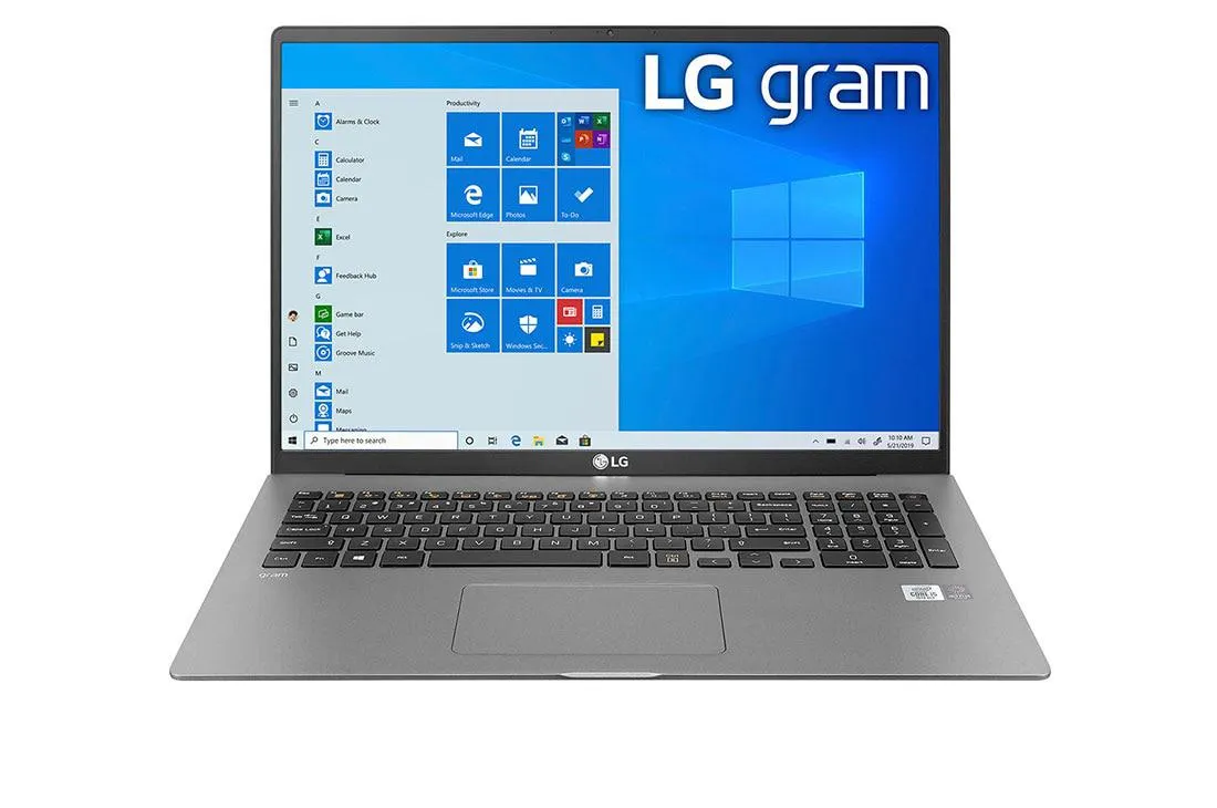 LG gram 17'' Windows 11 Home, tela IPS 16:10 WQXGA, Intel® Core™ i5 10ª geração, 1.350g