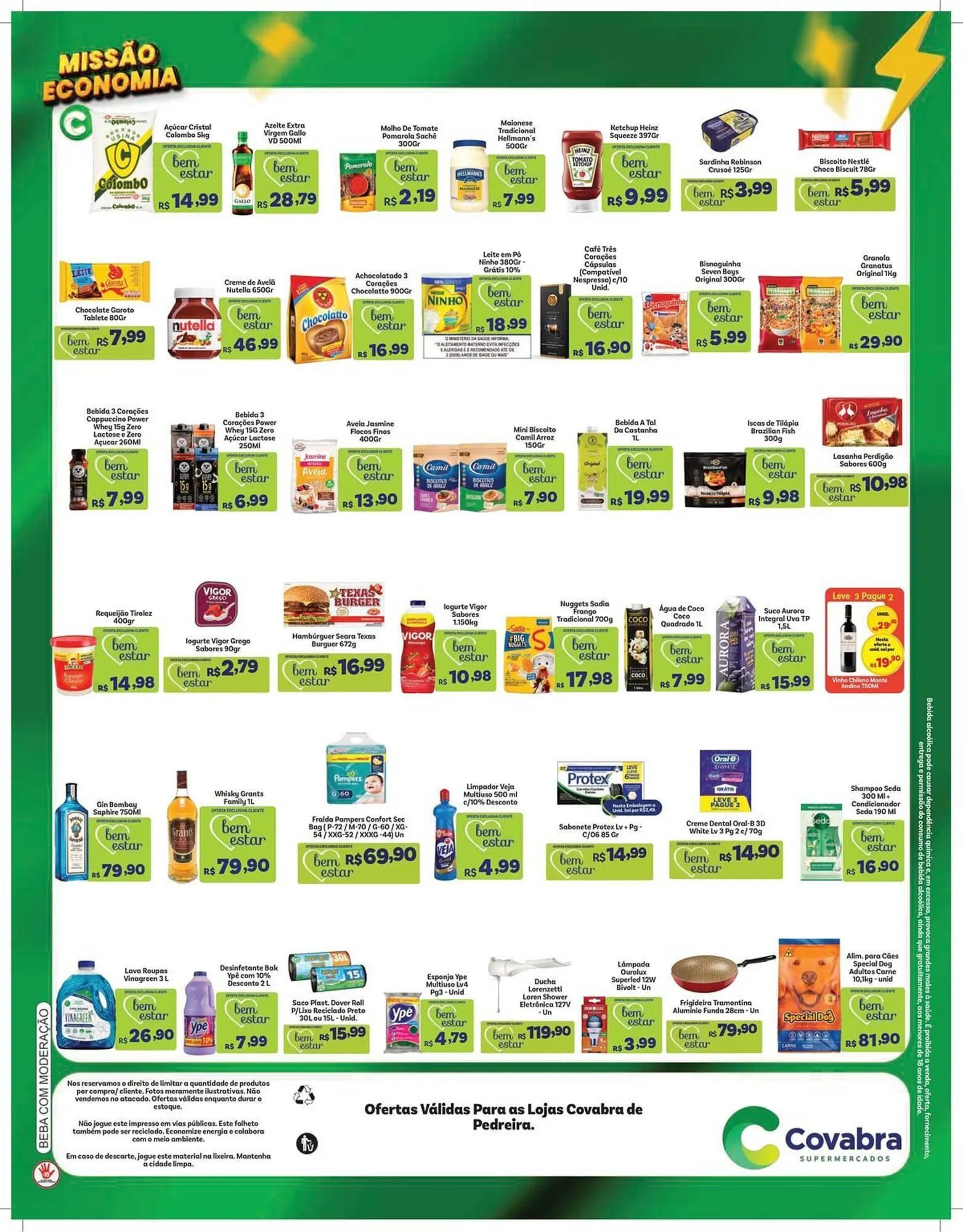 Encarte de Catálogo Covabra Supermercados 14 de agosto até 17 de agosto 2025 - Pagina 2