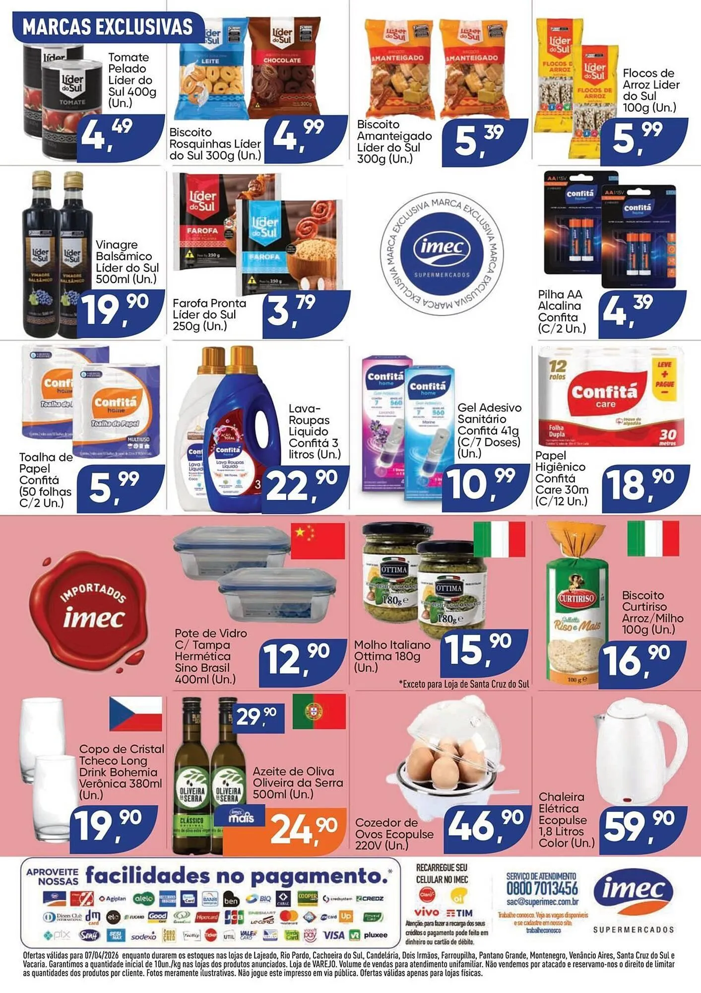 Encarte de Catálogo Imec Supermercados 7 de abril até 7 de abril 2026 - Pagina 2