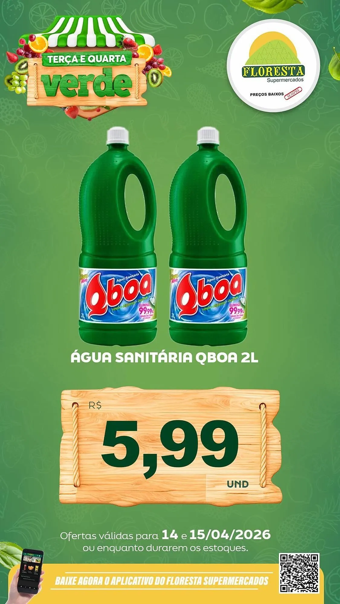 Encarte de Catálogo Floresta Supermercados 14 de abril até 15 de abril 2026 - Pagina 36