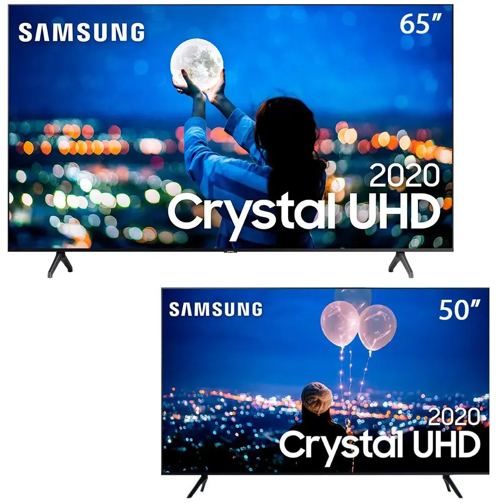 Smart TV LED 65" 4K Samsung + Smart TV 50" LED 4K Samsung