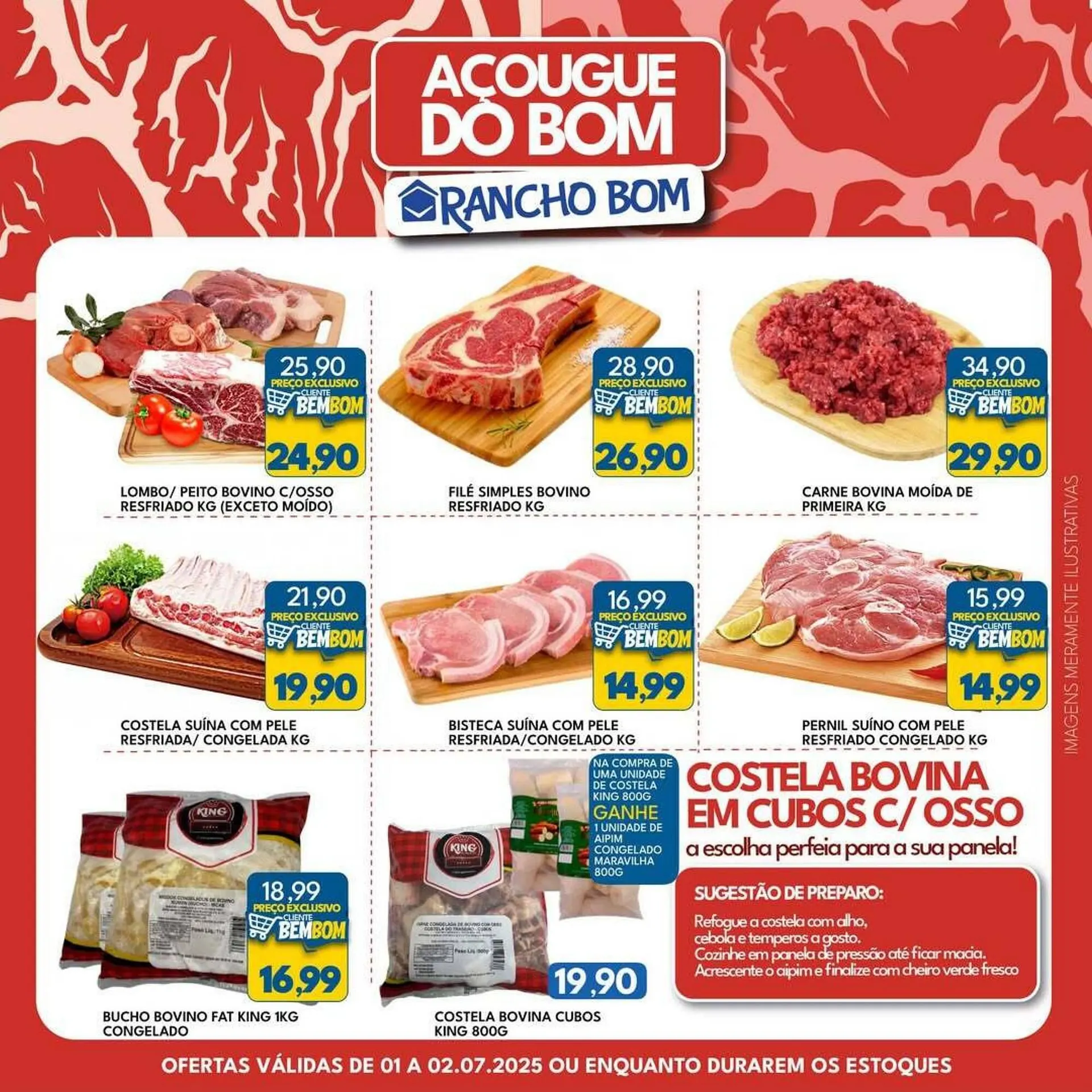 Encarte de Catálogo Rancho Bom Supermercados 30 de junho até 2 de julho 2025 - Pagina 1