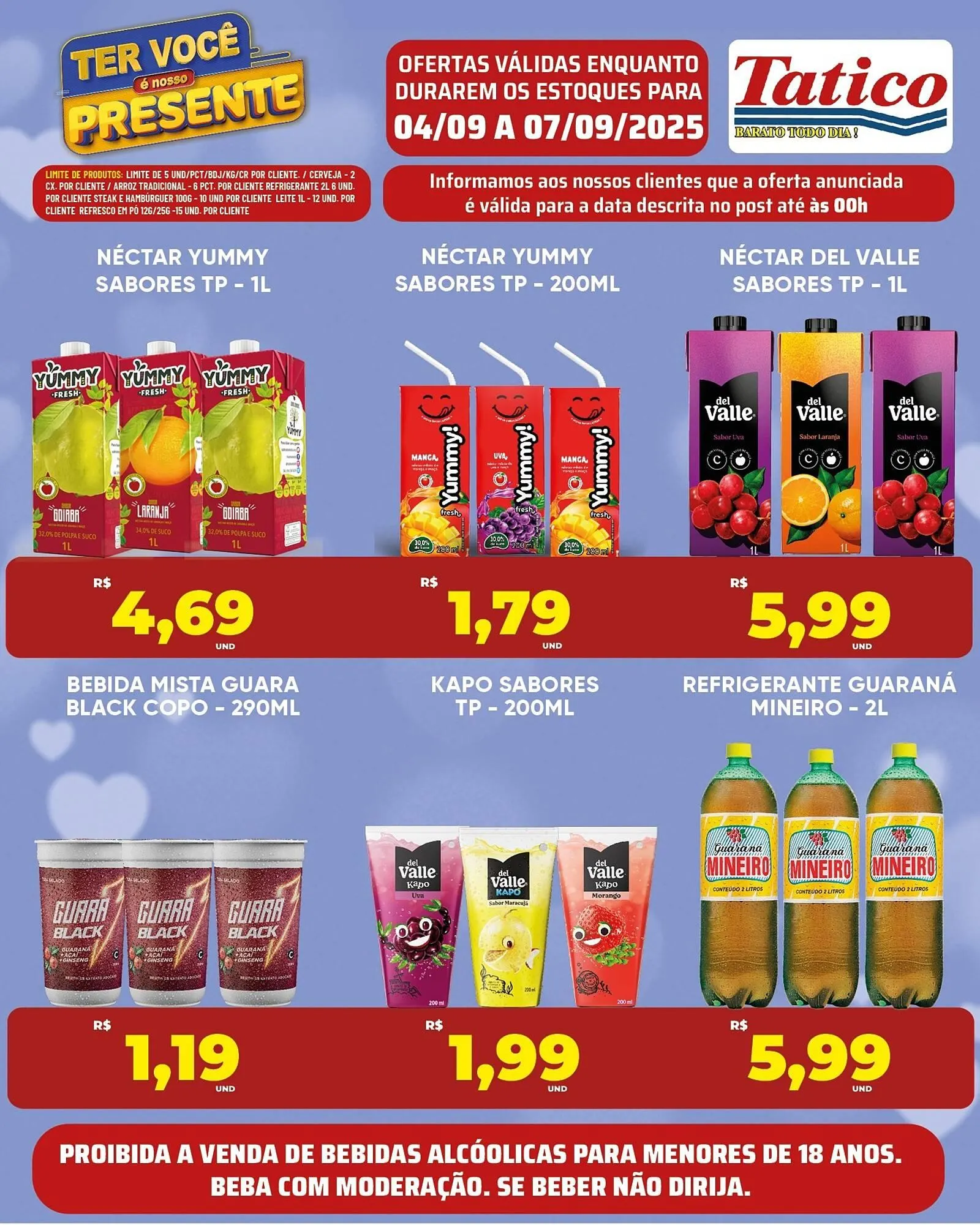 Encarte de Tabloide Tatico 4 de setembro até 7 de setembro 2025 - Pagina 1