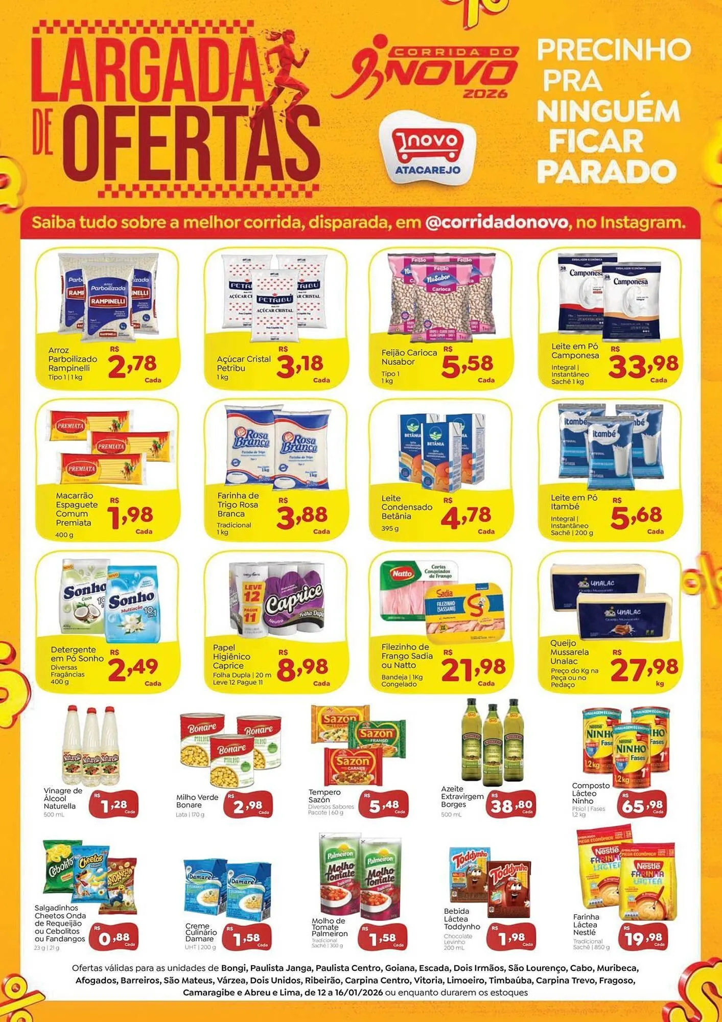 Encarte de Folheto Novo Atacarejo 12 de janeiro até 16 de janeiro 2026 - Pagina 1