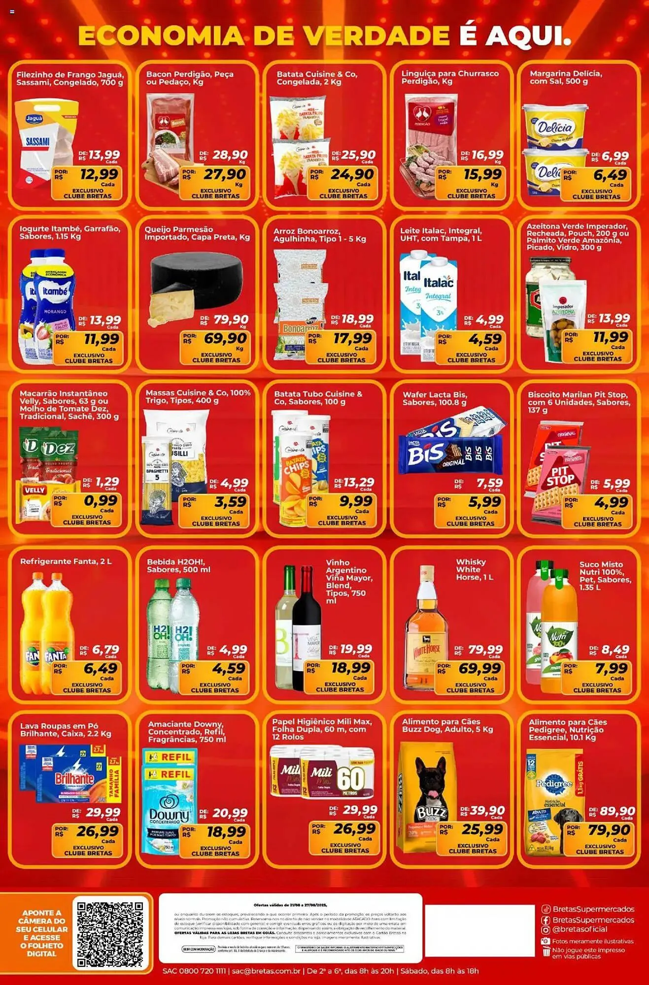 Encarte de Catálogo Supermercados Bretas 21 de agosto até 28 de agosto 2025 - Pagina 2