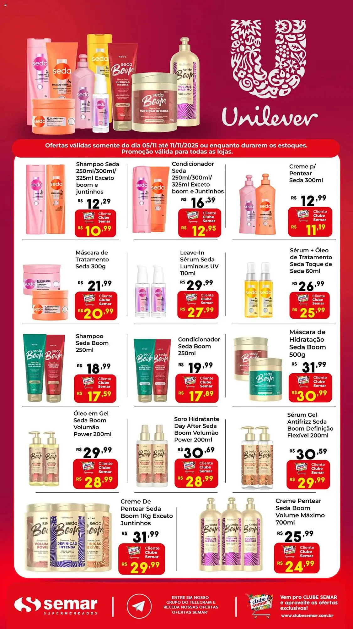 Encarte de Folheto Semar Supermercado 5 de novembro até 12 de novembro 2025 - Pagina 1