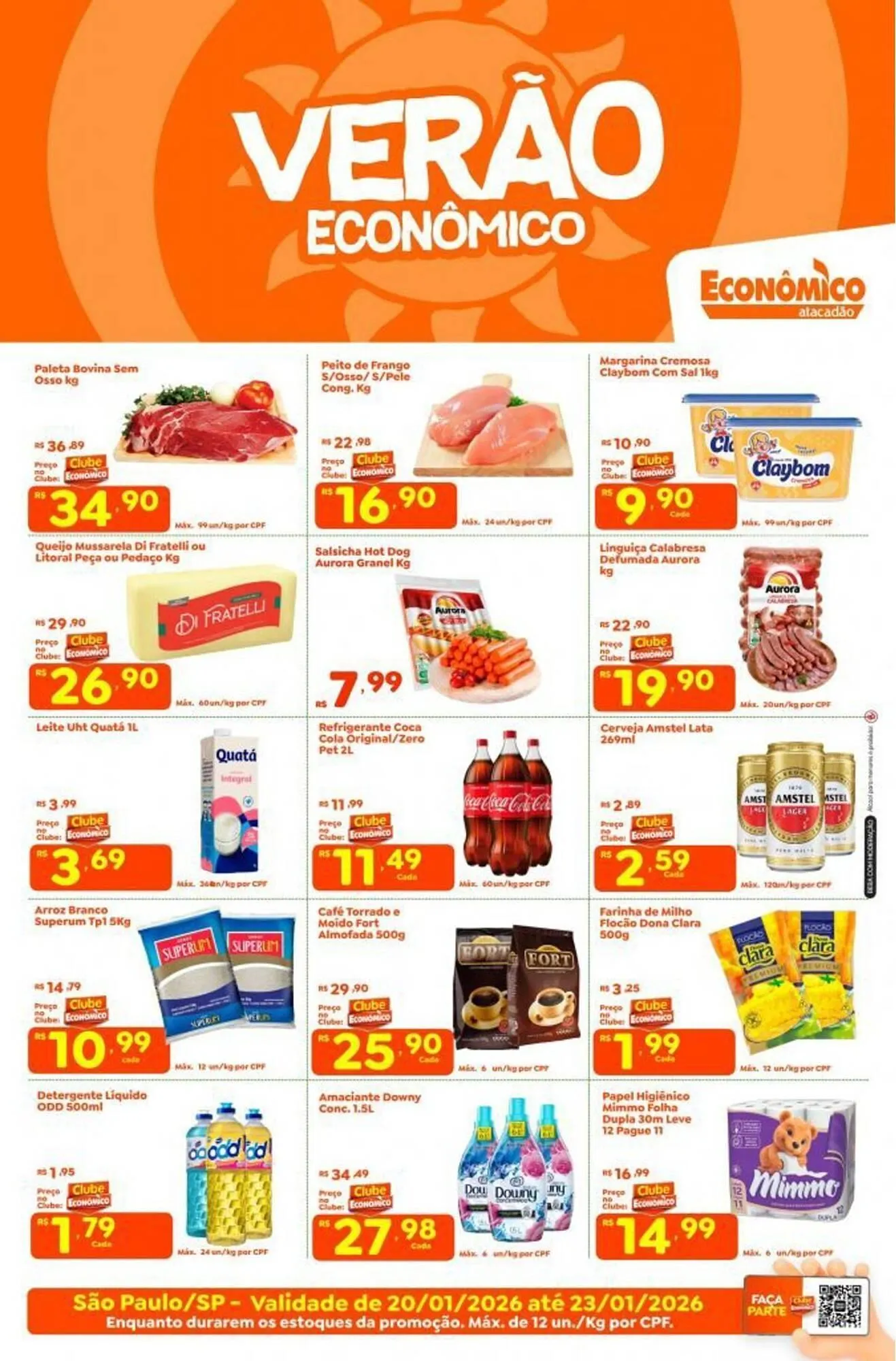 Encarte de Catálogo Econômico Atacadão 20 de janeiro até 23 de janeiro 2026 - Pagina 1