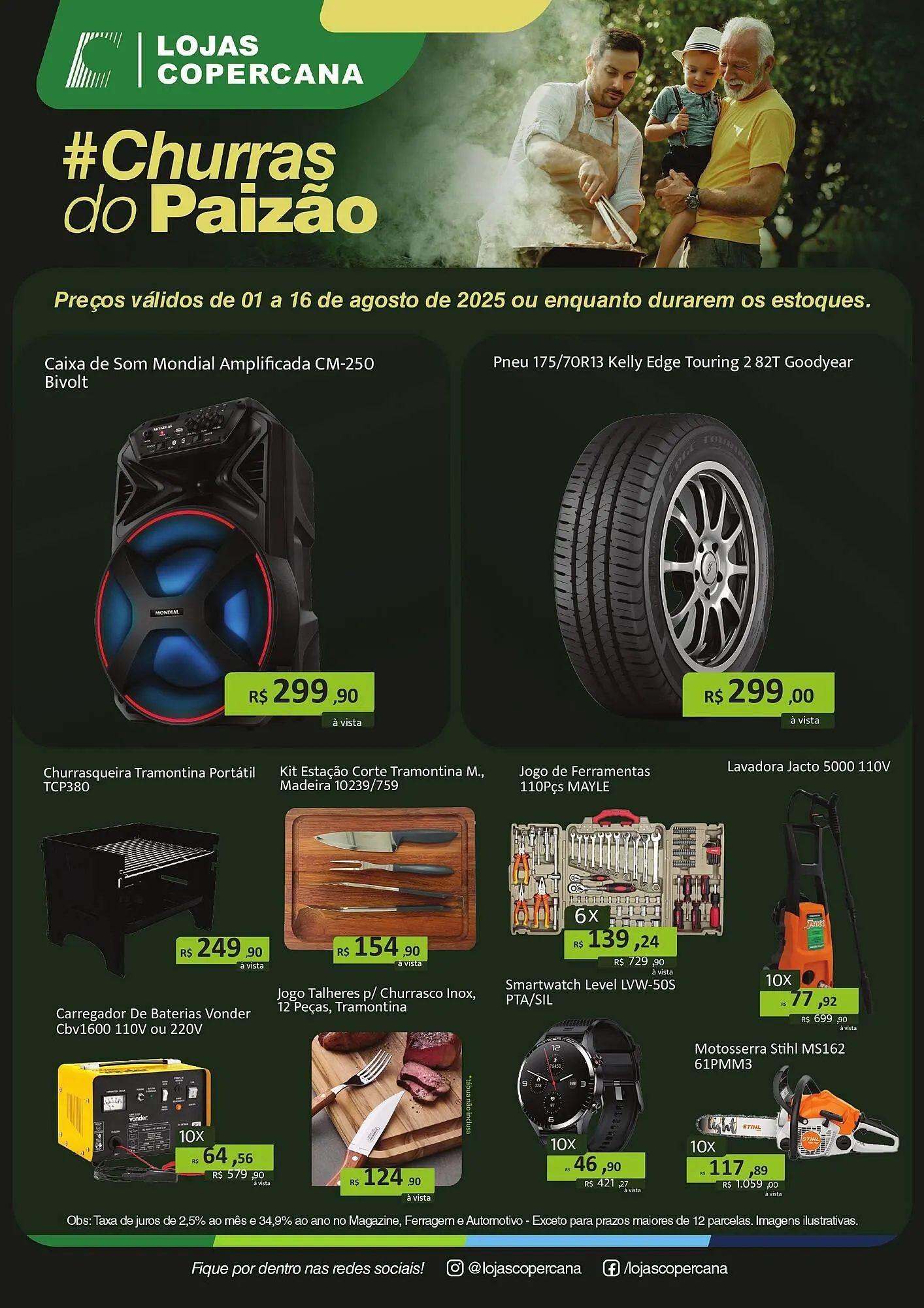Encarte de Catálogo Copercana 1 de agosto até 16 de agosto 2025 - Pagina 1